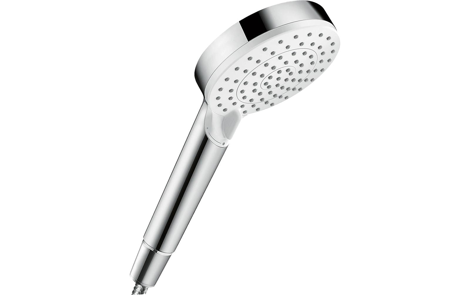 hansgrohe Handbrause »Crometta« 10cm, wassersparend 9 l/min Weiß/chrom