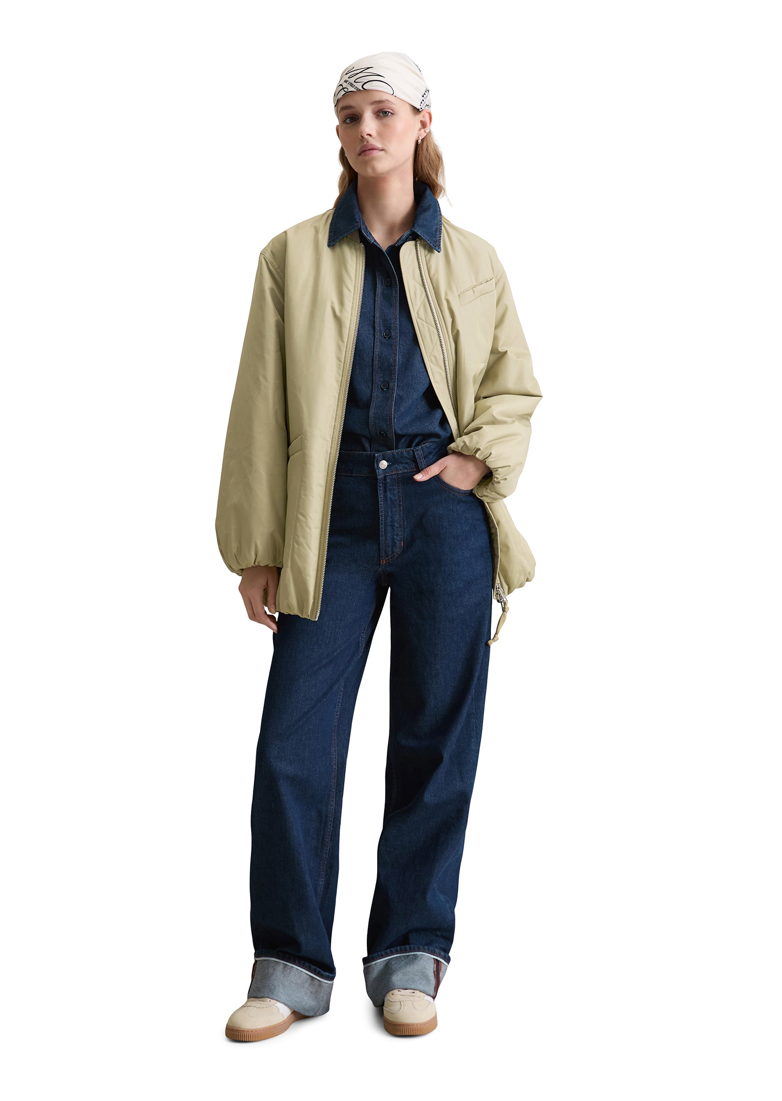 Marc O'Polo DENIM Kurzmantel »aus recyceltem Polyester«