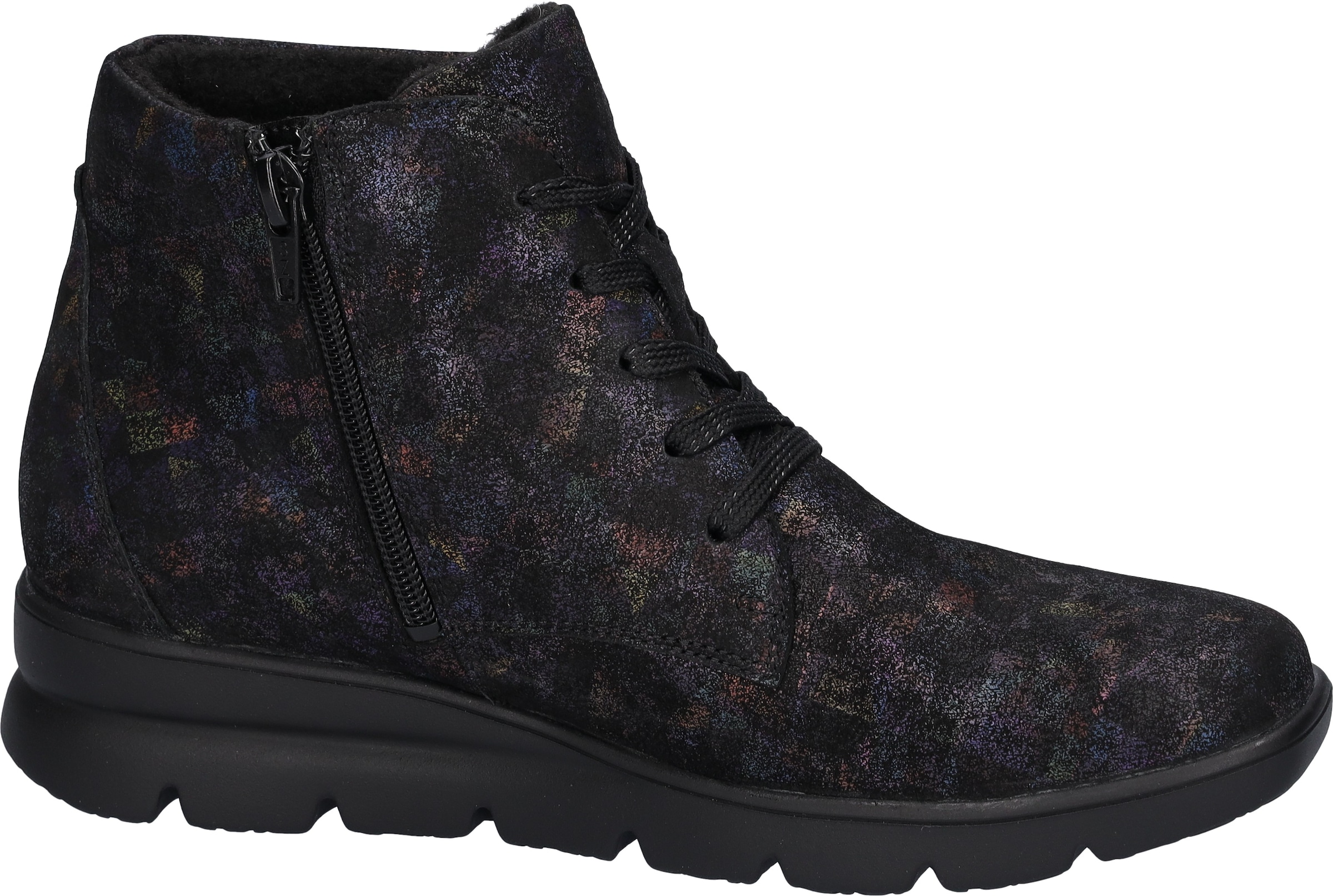 Waldläufer Schnürboots »H-BRUNI«, Winterboots, Metallic-Look, in Bequemweite G (= weit)