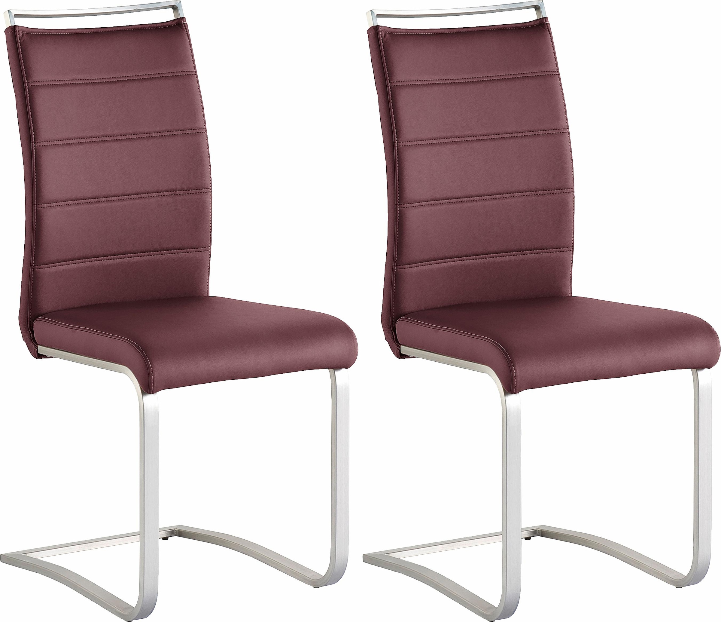 MCA furniture Freischwinger »Pescara«, (Set), 2 St., Kunstleder, Stuhl belastbar bis 120 Kg