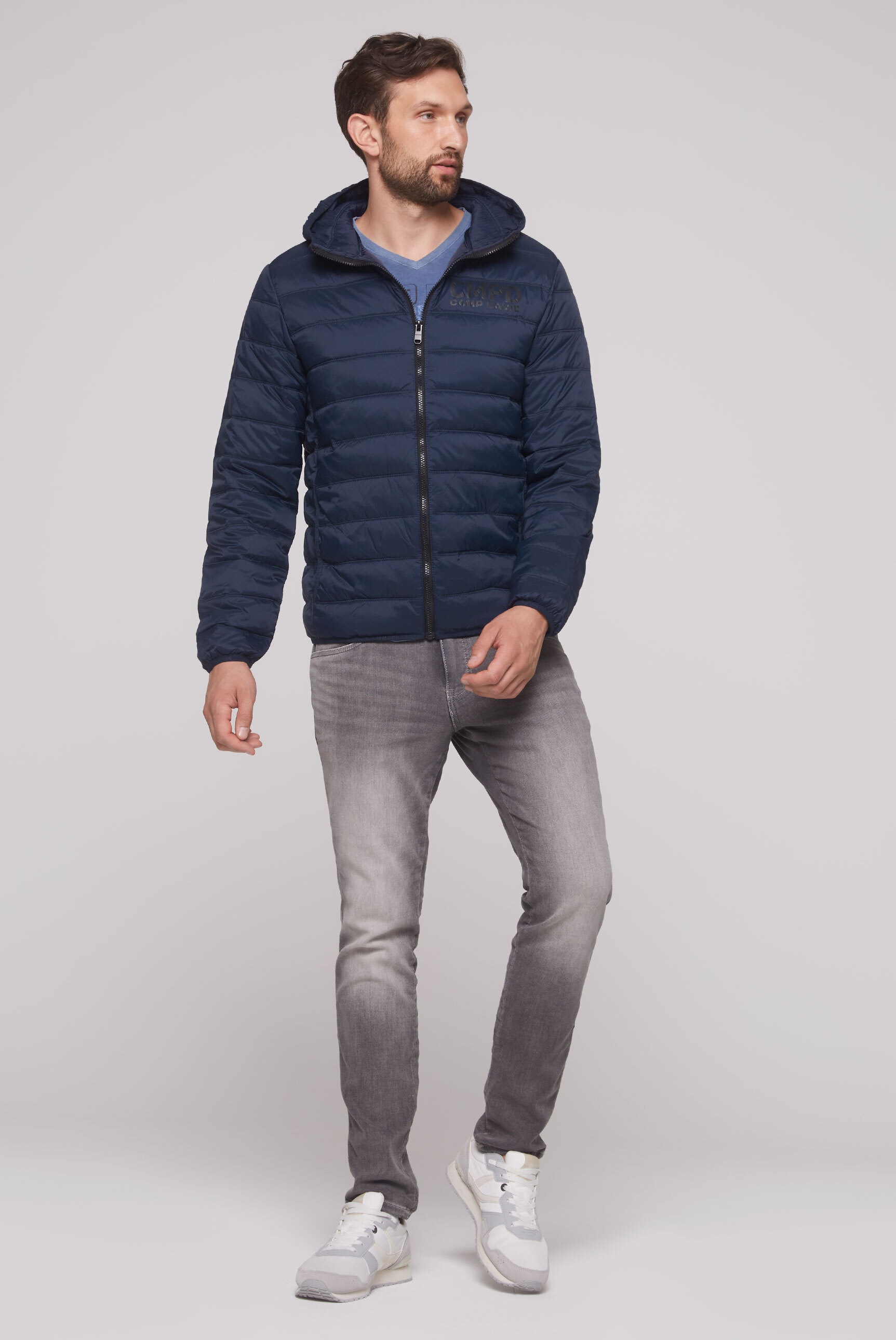 CAMP DAVID Outdoorjacke, mit Kapuze, mit Innentaschen