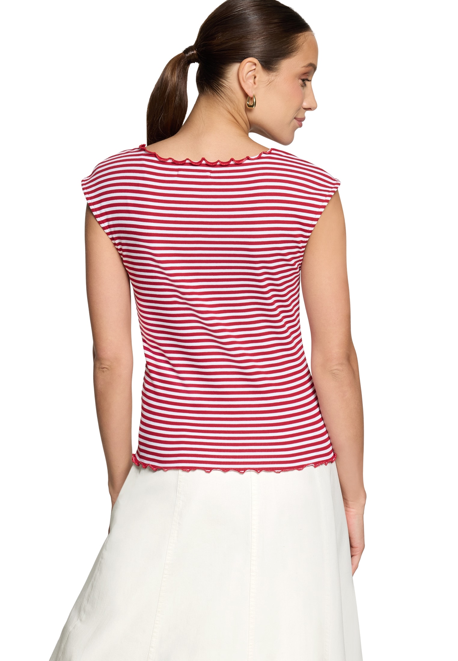 Zero T-Shirt »Damen mit Raffung« 1 Raffung