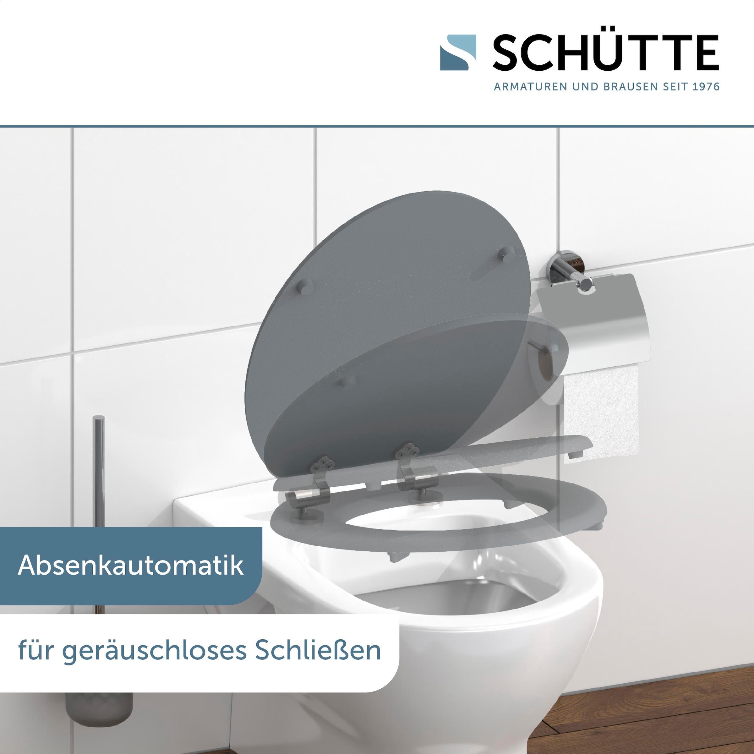 Schütte WC-Sitz »SPIRIT GREY«, Toilettendeckel, mit Absenkautomatik