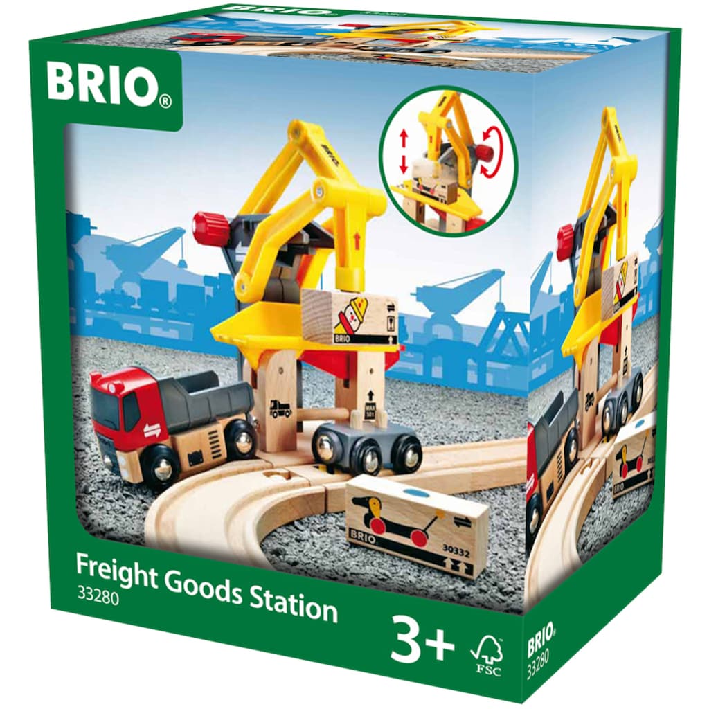 BRIO® Spielzeug-Eisenbahn »BRIO® WORLD, Frachtverladestation«, für Spielzeugeisenbahn, FSC®- schützt Wald - weltweit