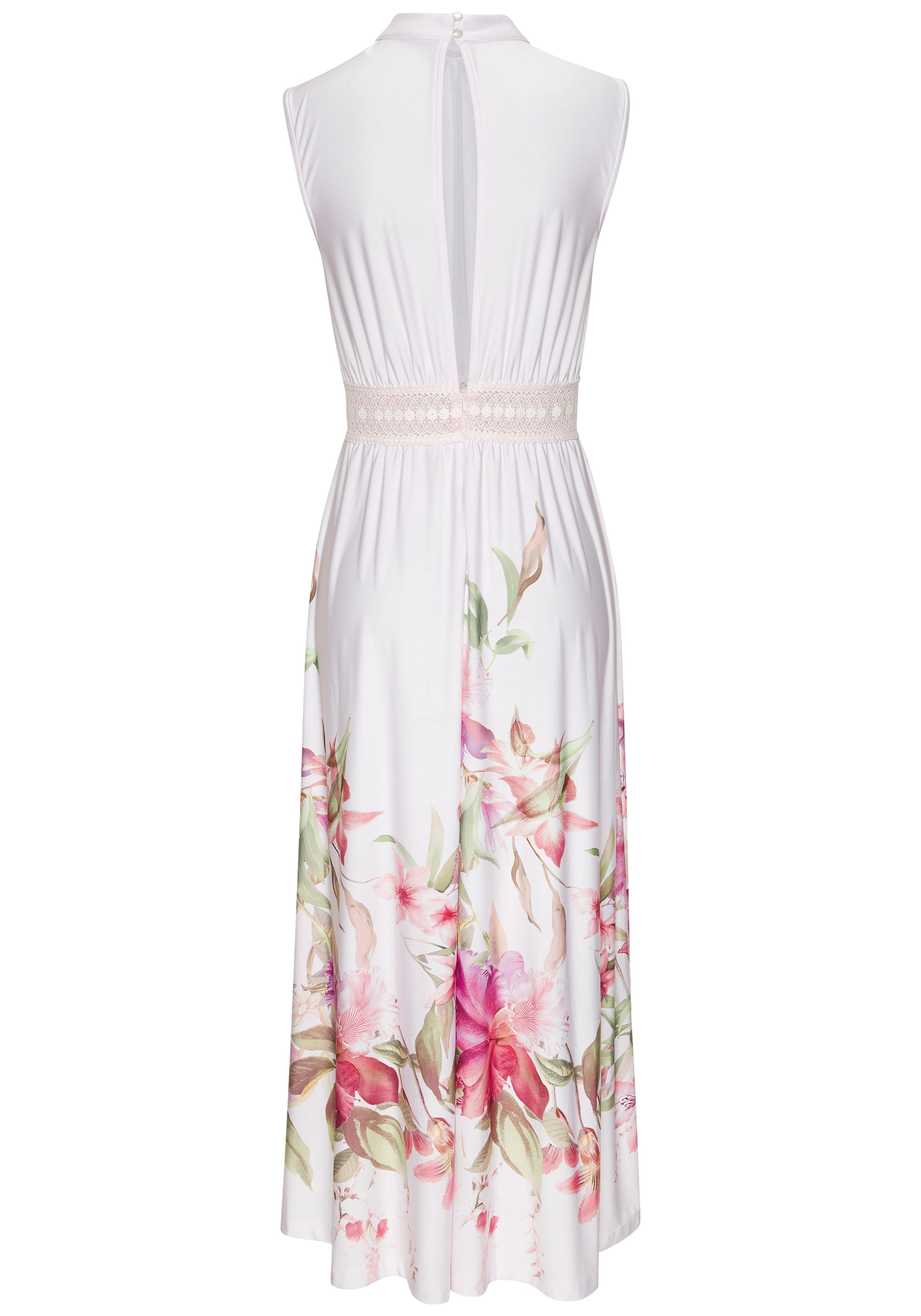LASCANA Maxikleid, mit Blumendruck, festlich