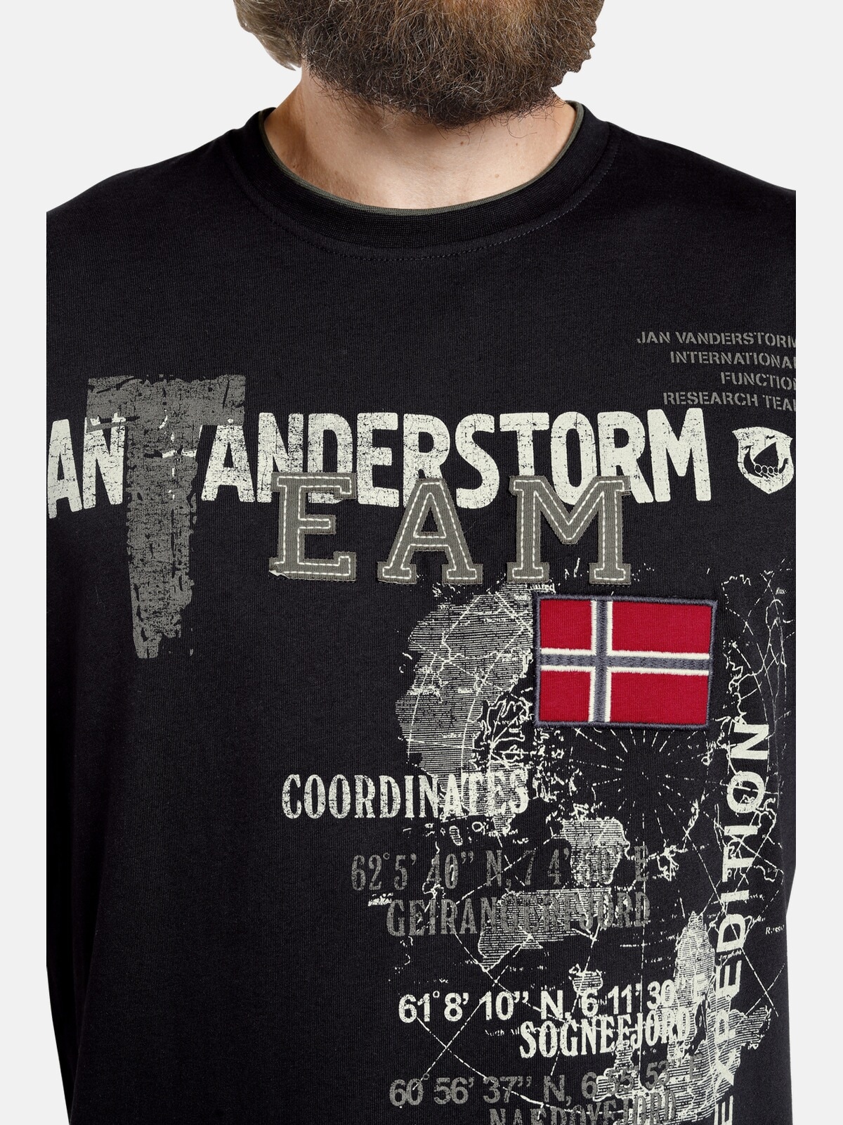 Jan Vanderstorm T-Shirt »T-Shirt SÖLVE«