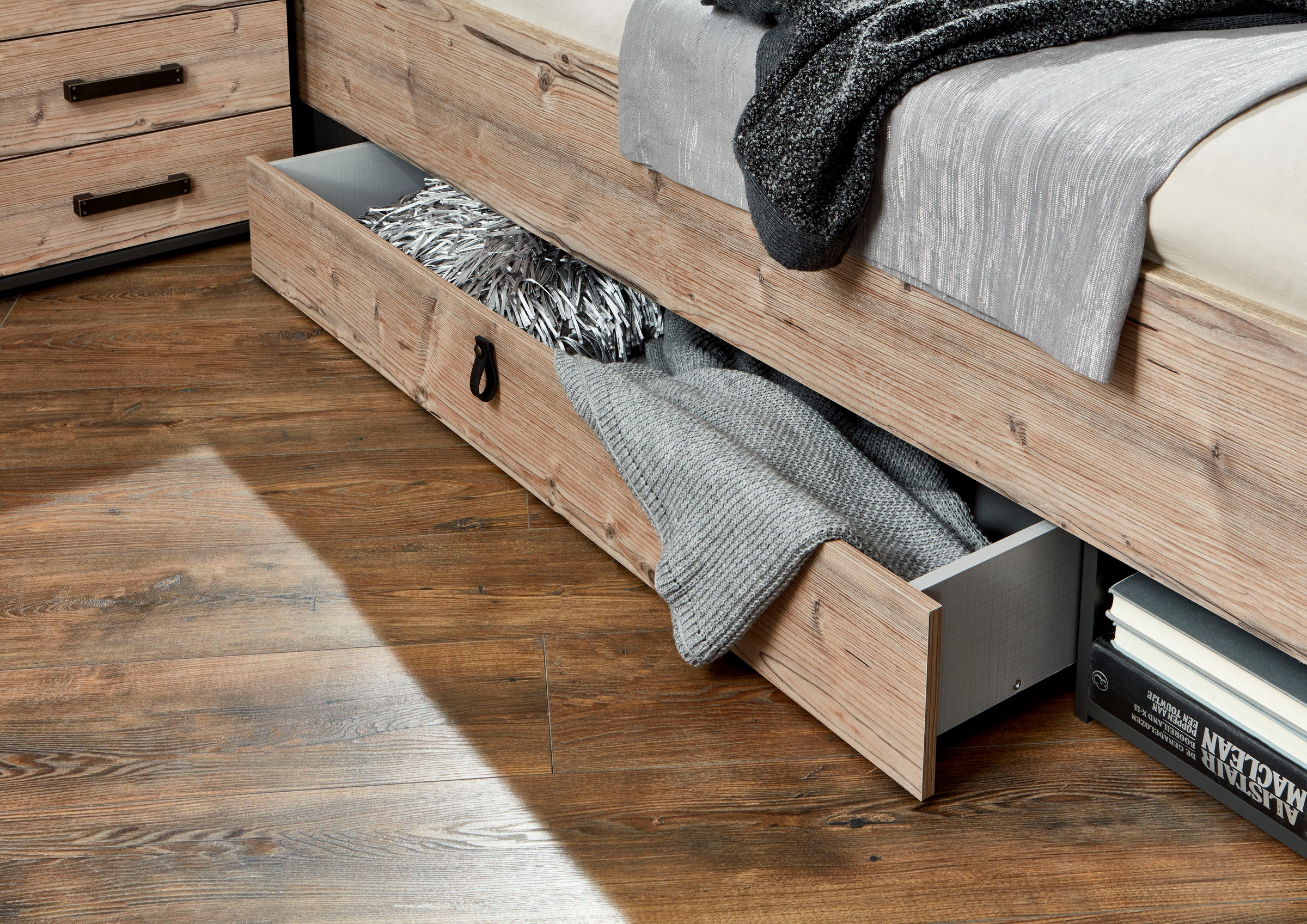 Wimex Schlafzimmer-Set "Stockholm, rustikaler Look im Industrial Design", ( günstig online kaufen