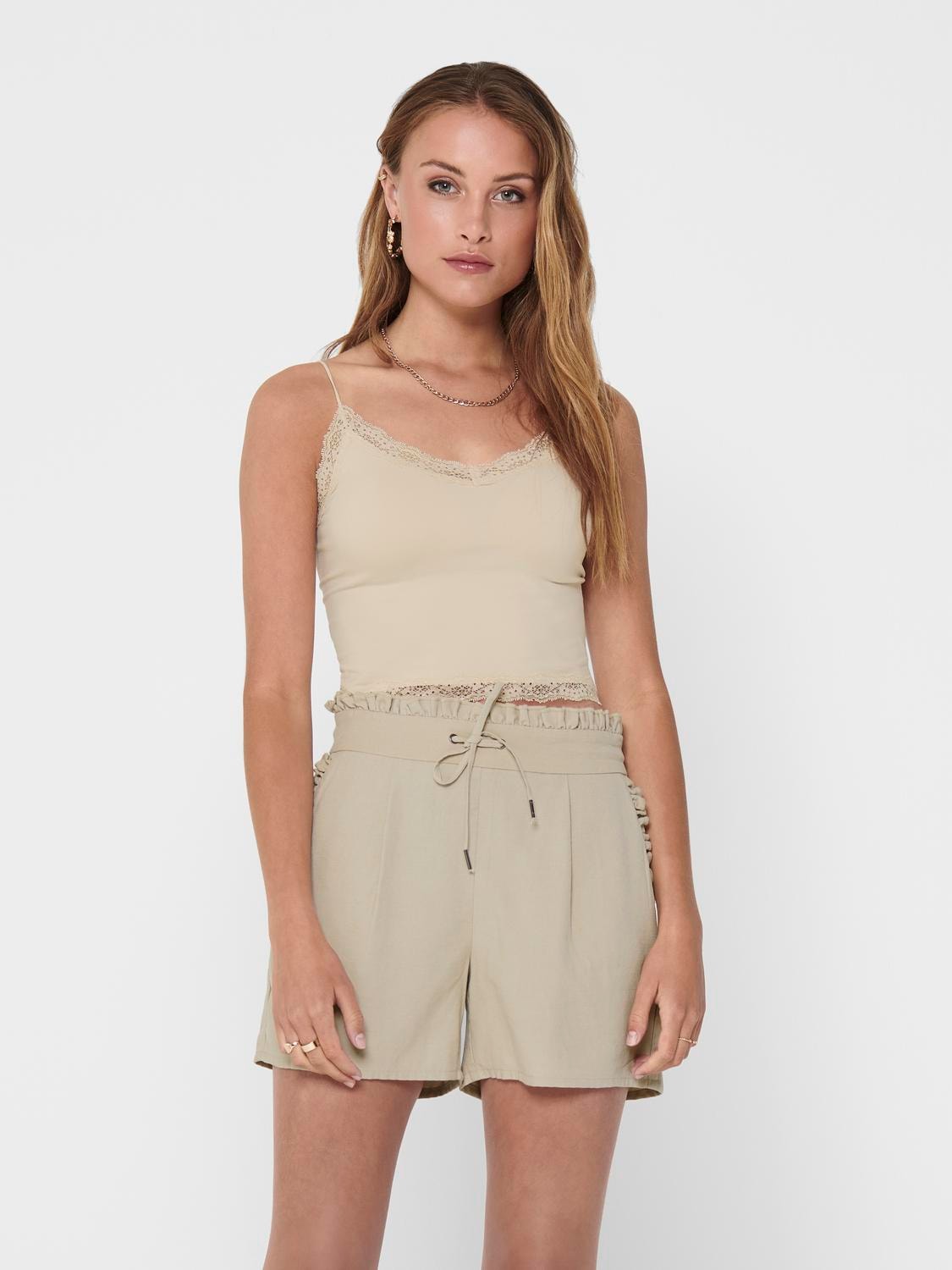 ONLY "ONLVICKY LACE SEAMLESS CROPPED TOP" günstig online kaufen