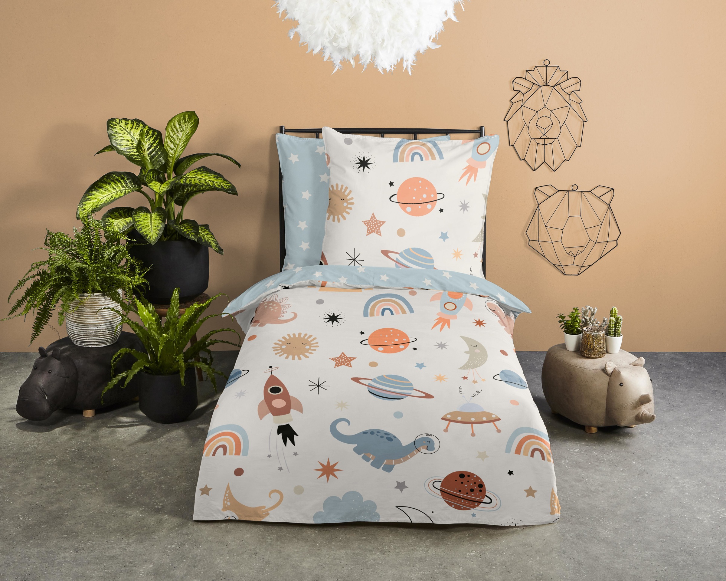good morning Babybettwäsche "Eclips" 2 Stk. tlg. Baumwolle, Renforcé, 2 Tei günstig online kaufen