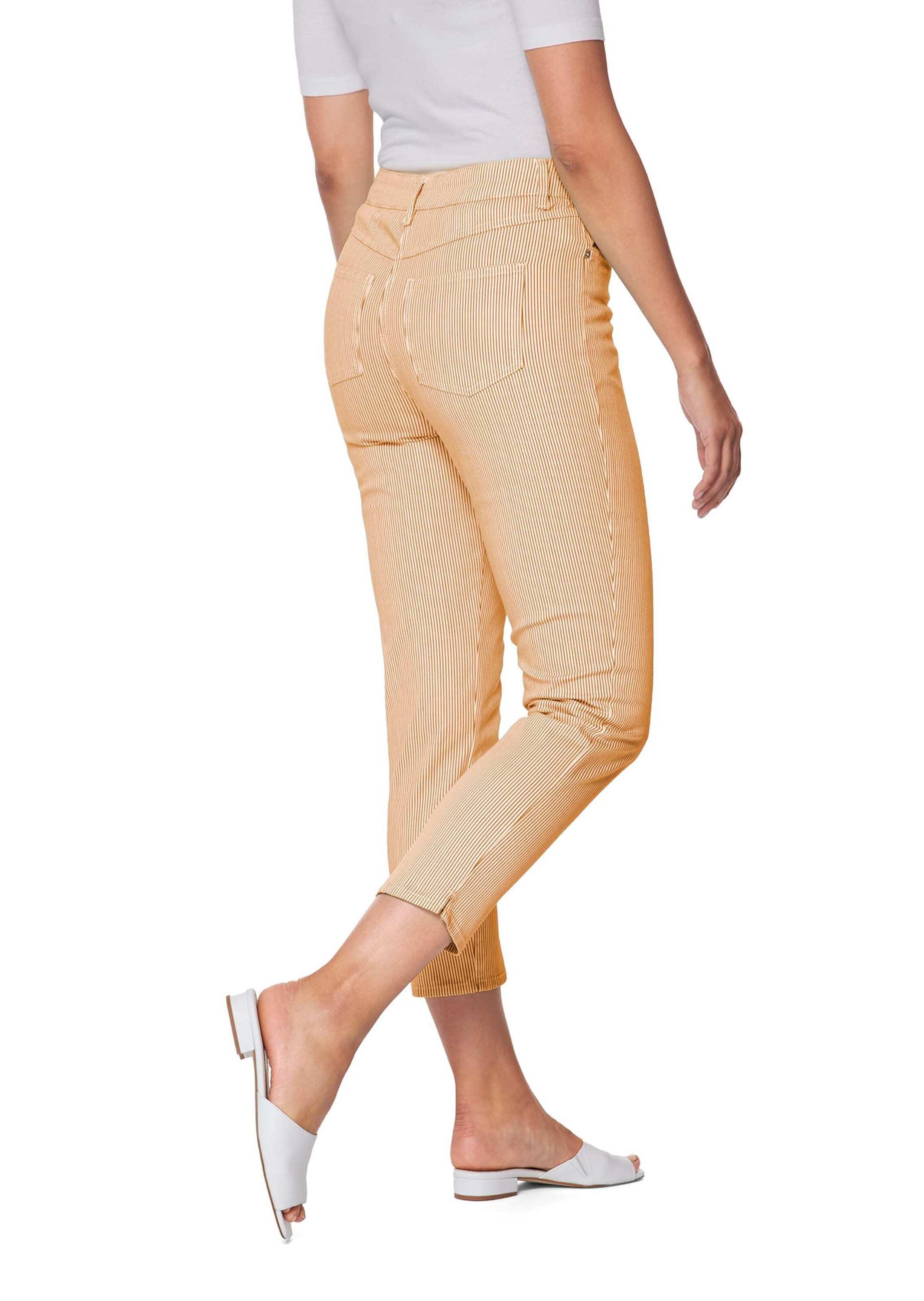 MADELEINE Regular-fit-Jeans »Jeans Fein gestreifte Jeans«