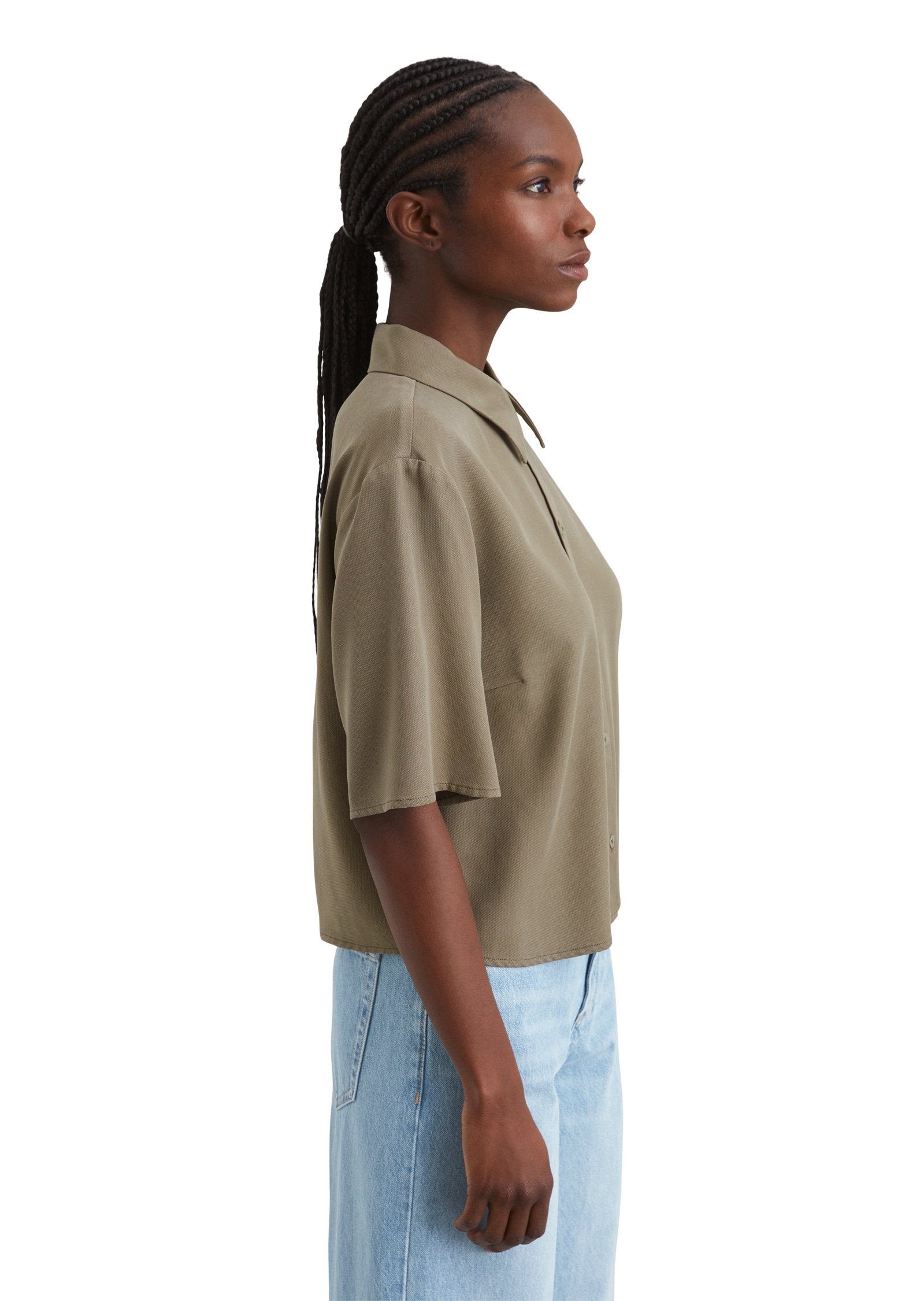 Marc O'Polo DENIM Kurzarmbluse »aus TENCEL™ Lyocell«