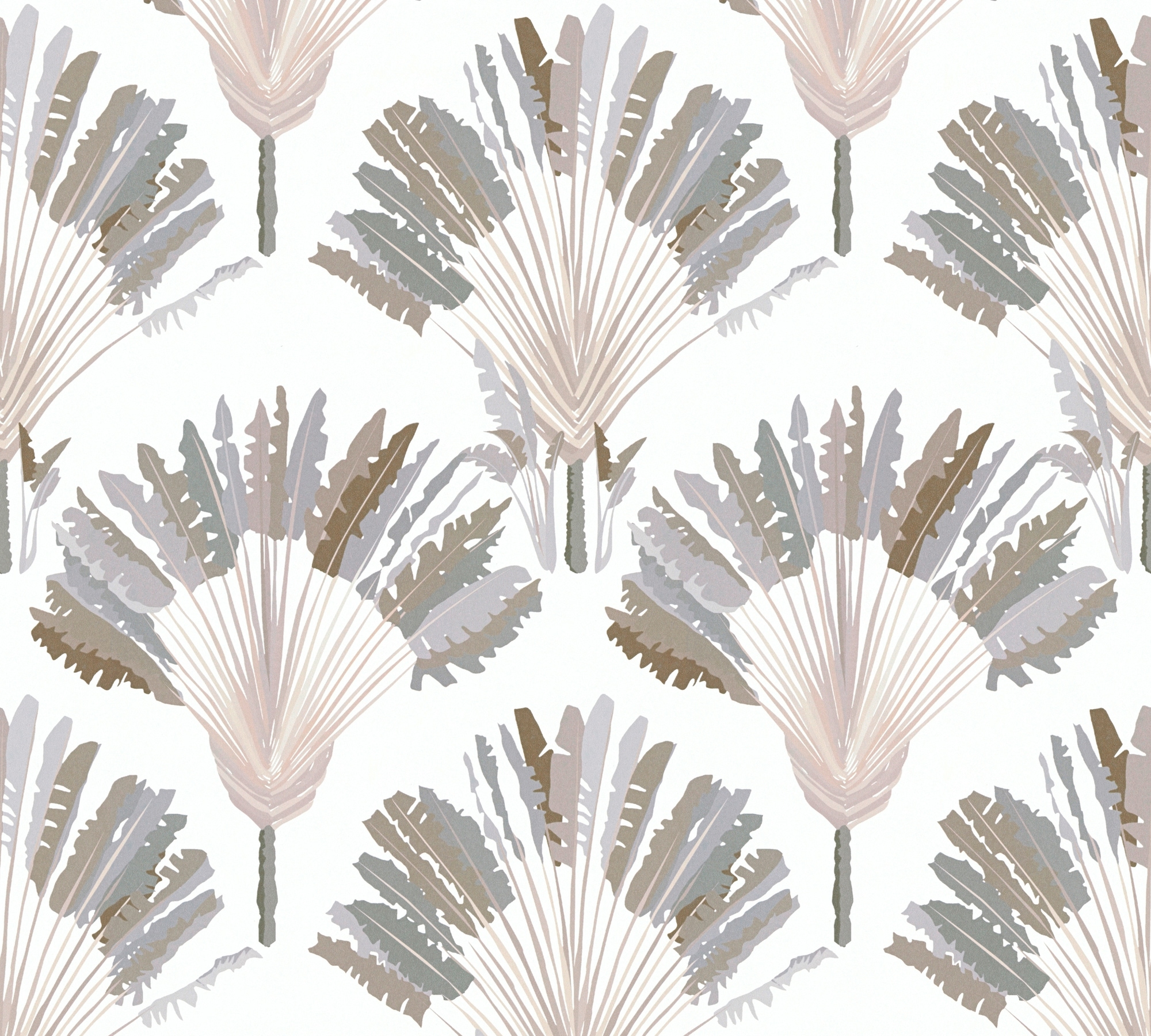 Architects Paper Vliestapete "Jungle Chic", floral-botanisch-tropisch, Palmentapete Tapete Dschungel Federn Tapeten Wohn