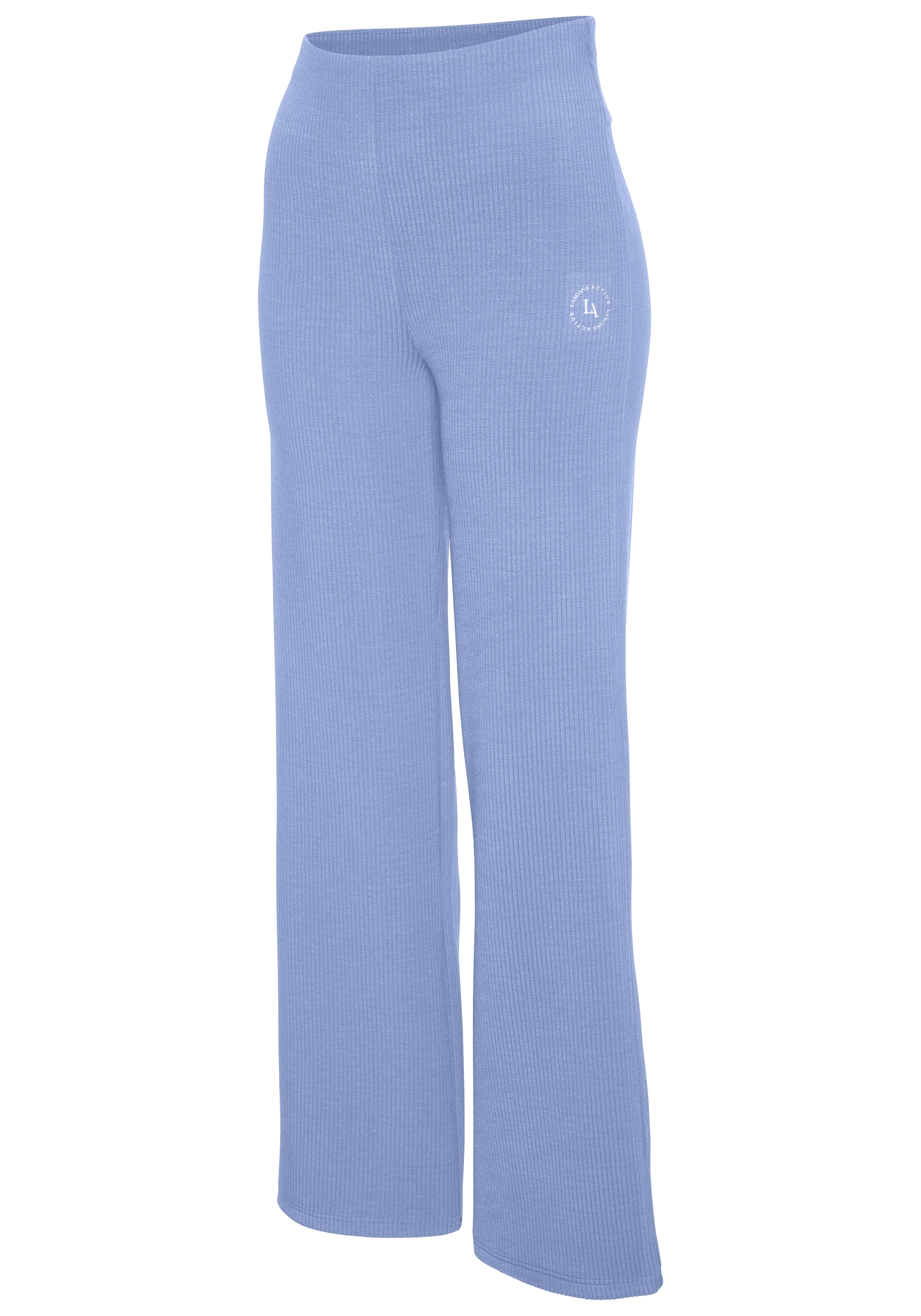 LASCANA ACTIVE Sporthose, aus elastischer Rippstruktur