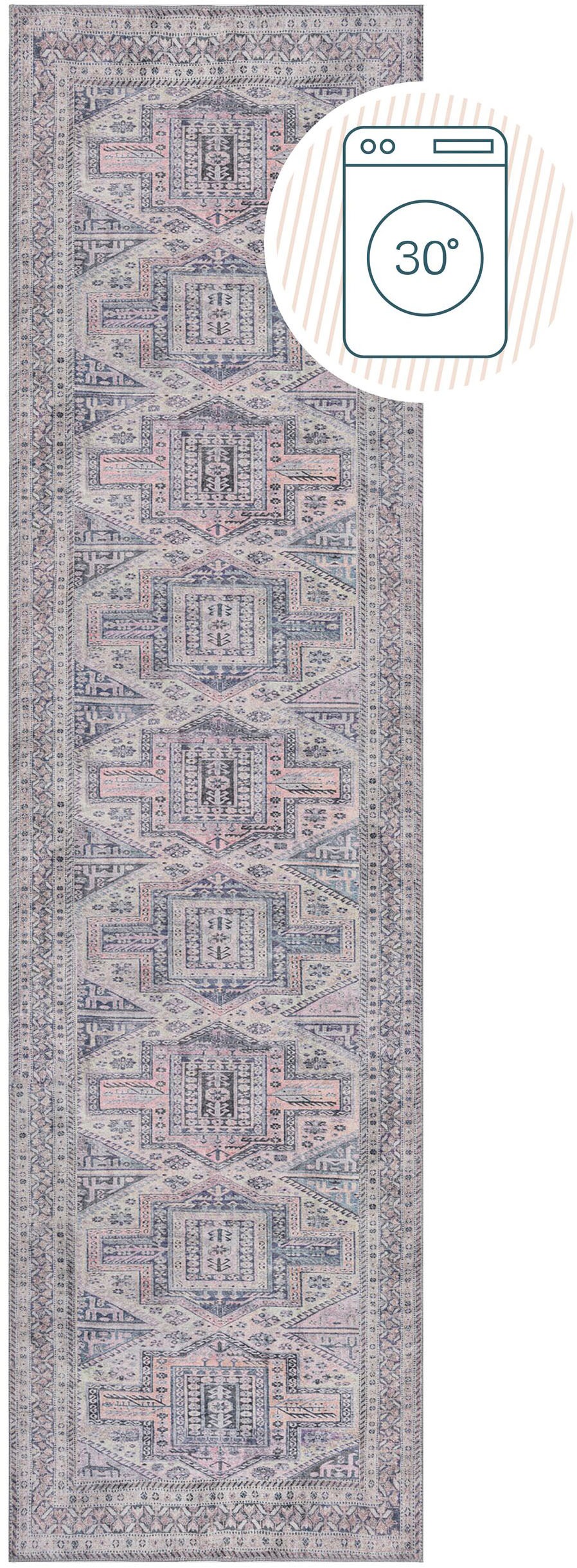 FLAIR RUGS Teppich "Otis" rechteckig 4 mm Höhe Waschbarer Traditioneller Te günstig online kaufen