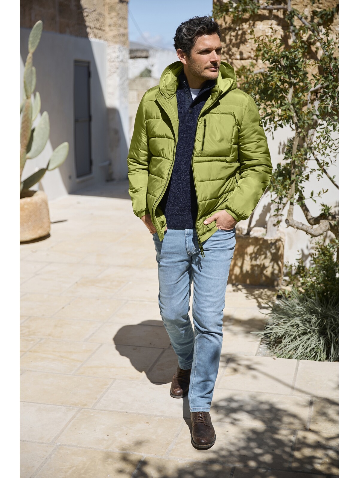 Steppjacke BABISTA "Steppjacke TESSOBALLI", Herren, Gr. 50, grün, Obermaterial: 100% Polyester COOLMAX PES(Coolmax)., Jacken Steppjacke 2