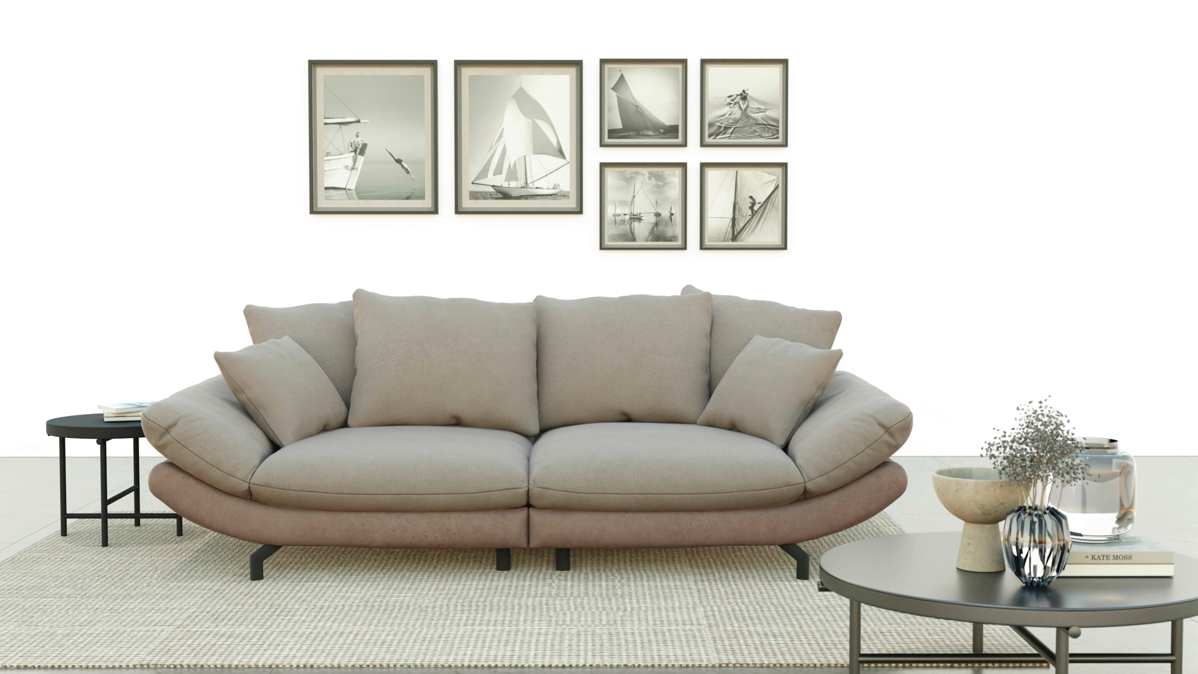 TRENDMANUFAKTUR Big-Sofa "Gizmo, modernes Megasofa zum Wohlfühlen", mit weichem Sitzkomfort und zeitlosem Design