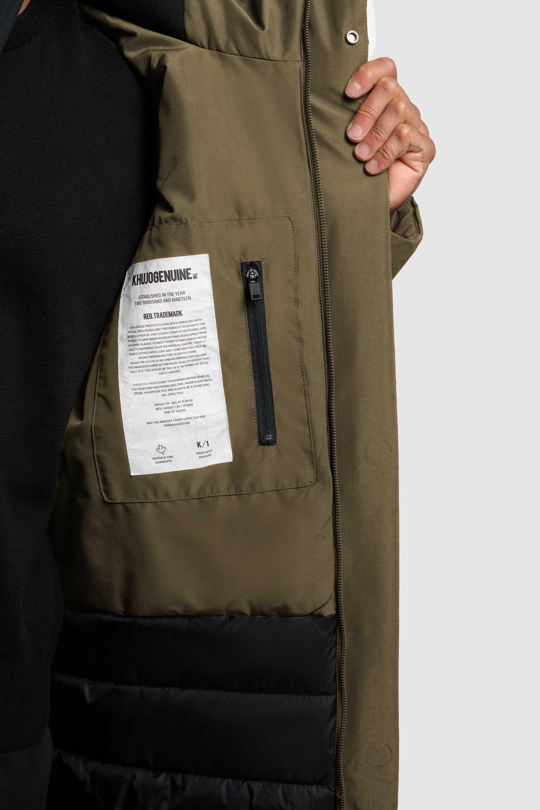 khujo Wintermantel »Fogg« Langer Herren Mantel mit magnetischen Details