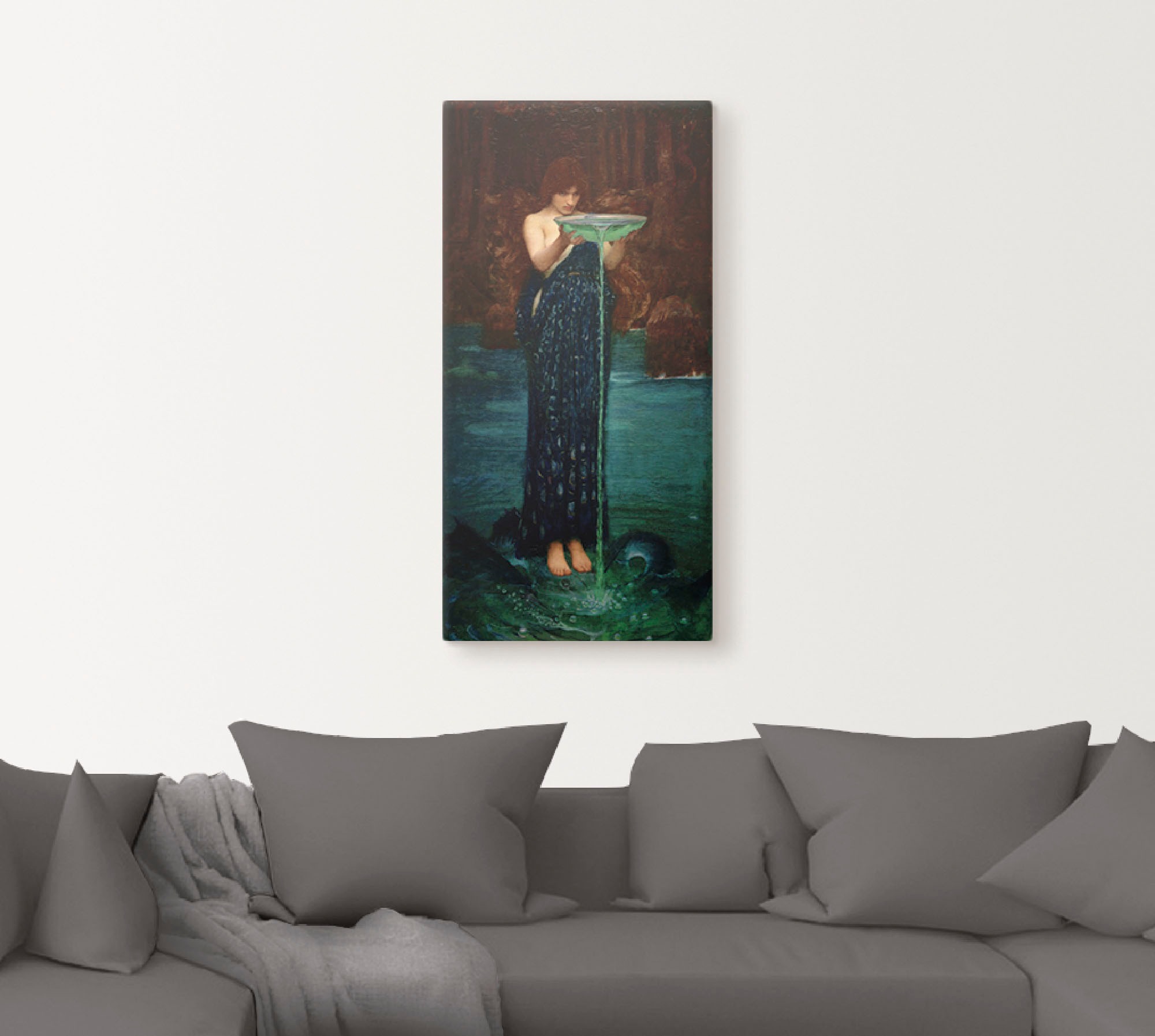 Artland Leinwandbild "Circe Invidiosa" Frau 1 Stk. tlg. auf Keilrahmen gesp günstig online kaufen