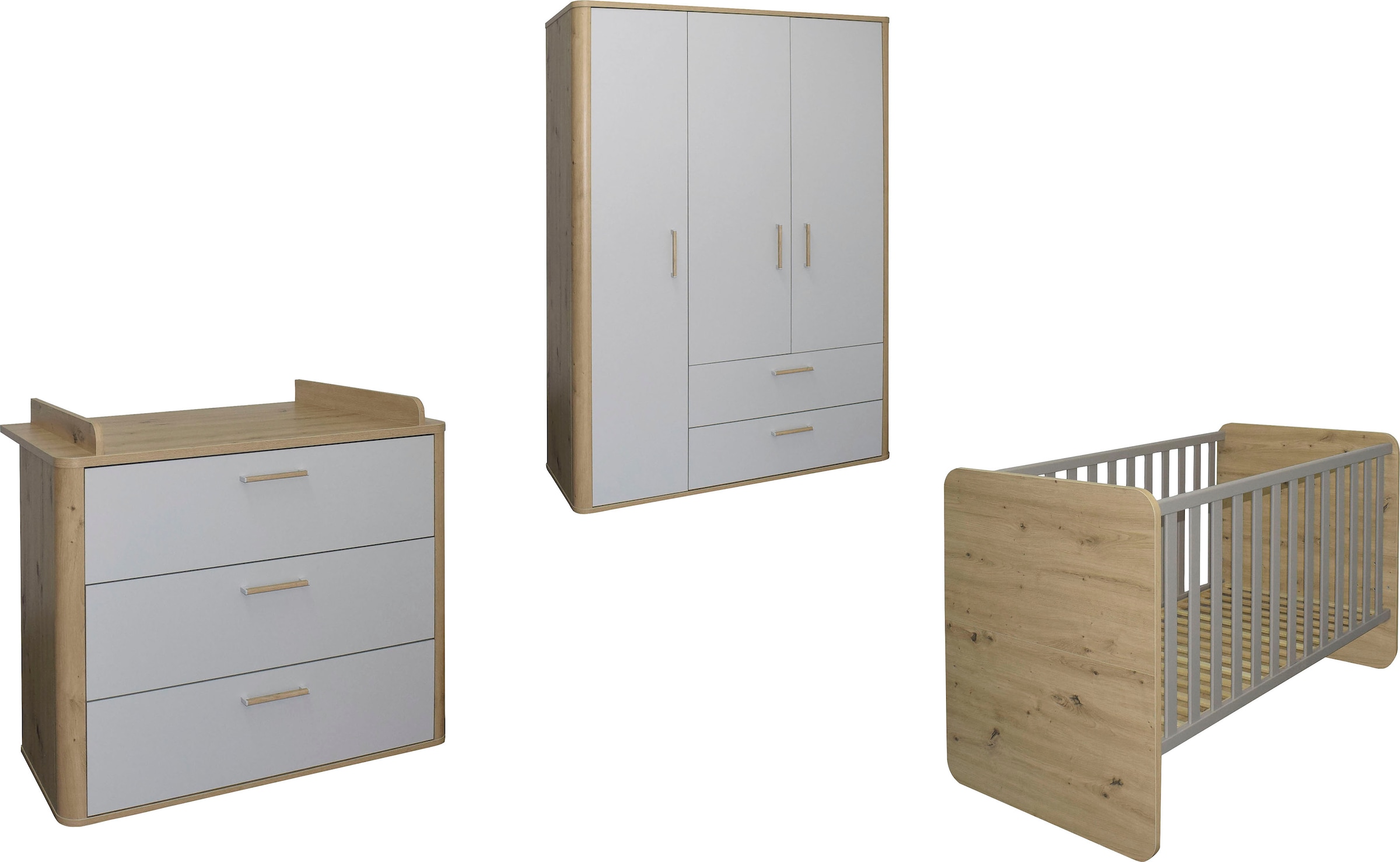 Mäusbacher Babymöbel-Set "Lilly", (3 tlg., Wiko/Bett/Kleiderschrank) günstig online kaufen