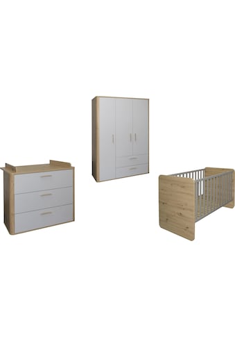 Babymöbel-Set »Lilly«, (3 St., Wiko/Bett/Kleiderschrank)