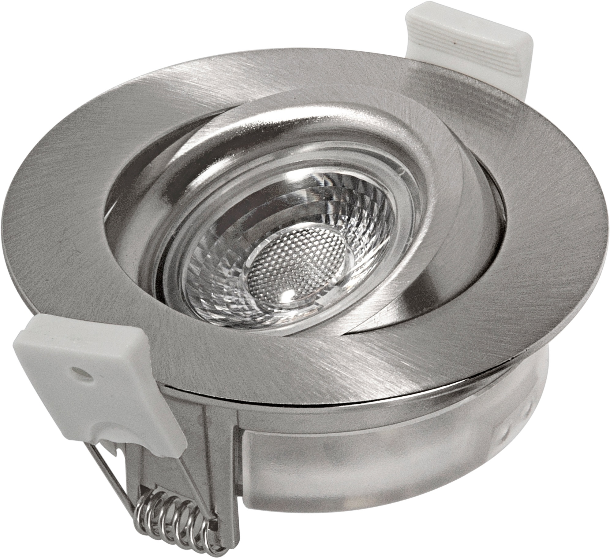 HEITRONIC LED Einbaustrahler "DL6809", 1, Ø 7,9cm H: 3,4cm, 1 Stk., grau, Leuchten, Einbaulampe, Einbauleuchte, LED-Downlight, schwenk- und dimmbar