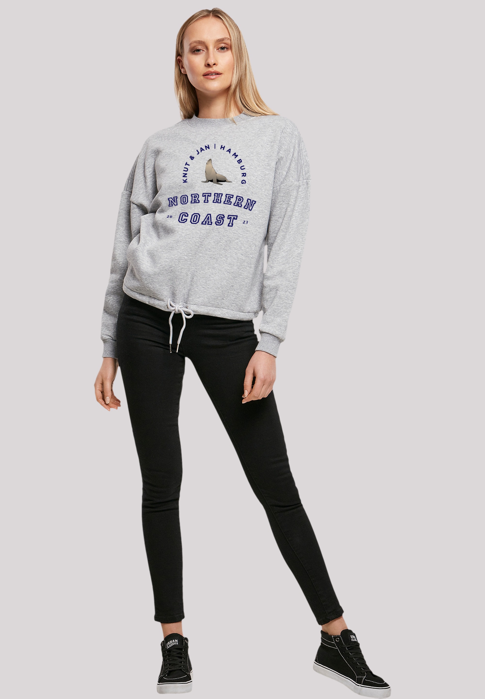F4NT4STIC Sweatshirt »Robbe Knut & Jan Hamburg«, Print