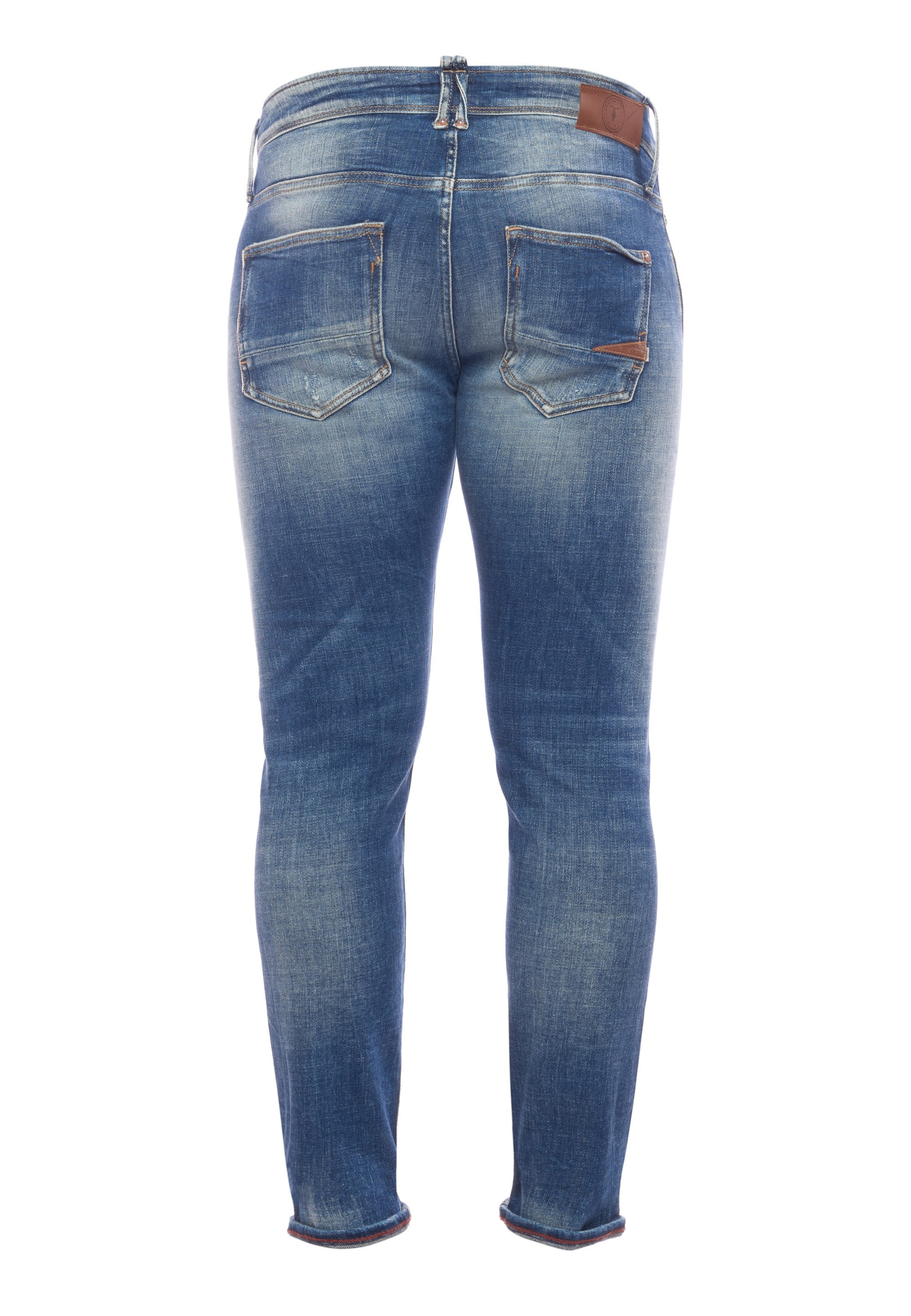 Le Temps Des Cerises Slim-fit-Jeans, im lässigen Used-Look