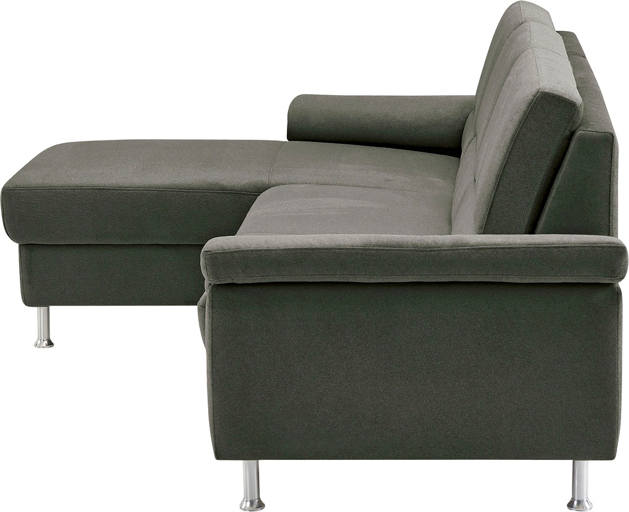 CALIZZA INTERIORS Ecksofa »Onyx L-Form«, Recamiere links oder rechts, wahlweise mit Bettfunktion, Breite 270 cm