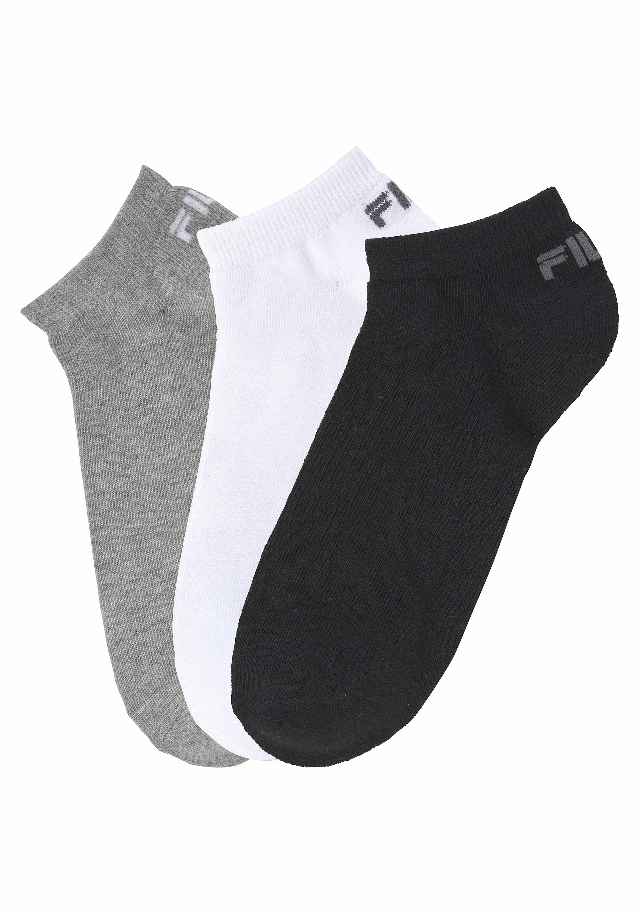 Fila Socken "UNISEX INVISIBLE PLAIN SOCKS" 3 Paar tlg. mit eingestricktem L günstig online kaufen