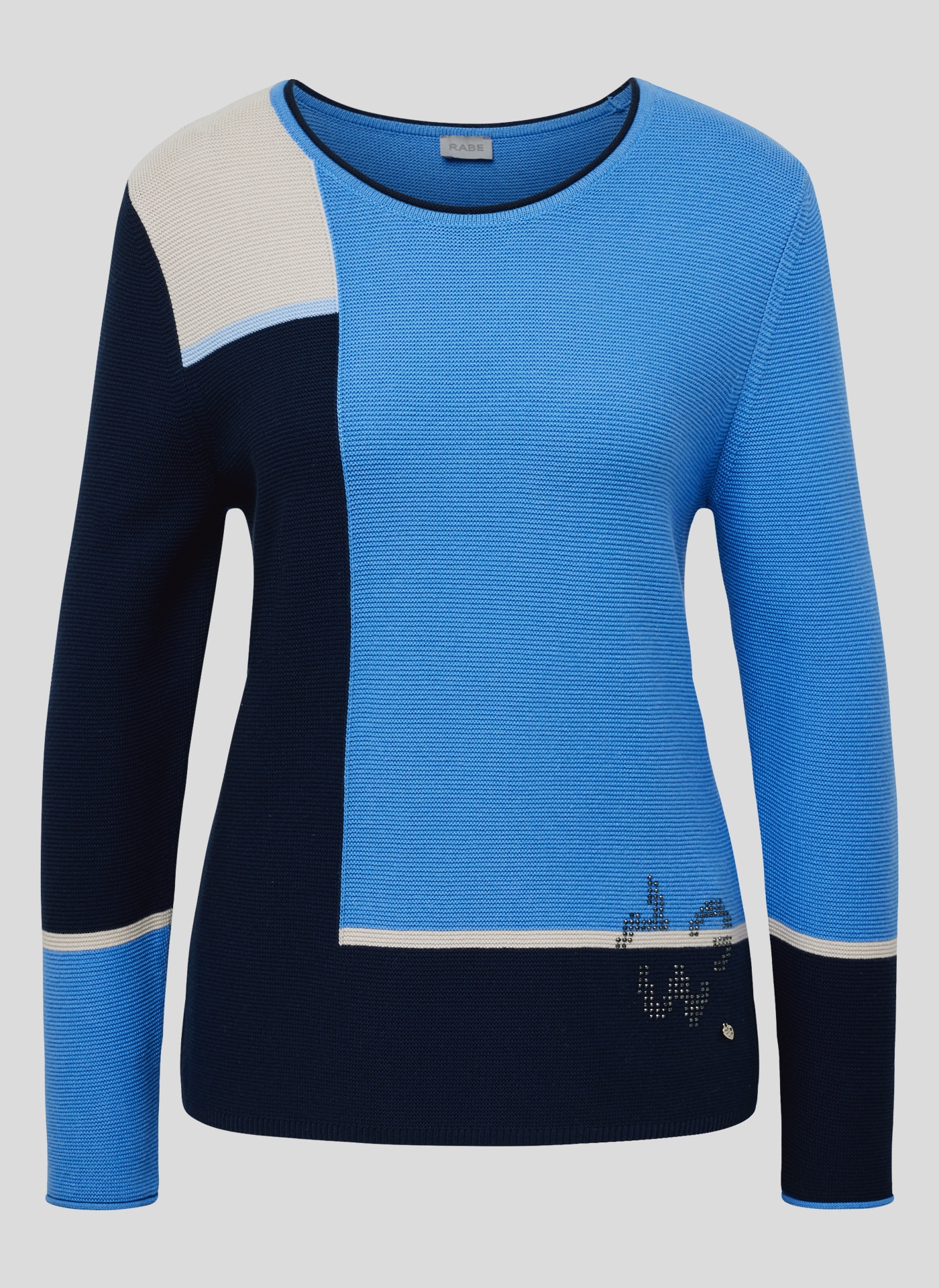 Rabe Strickpullover, im Colorblocking-Design