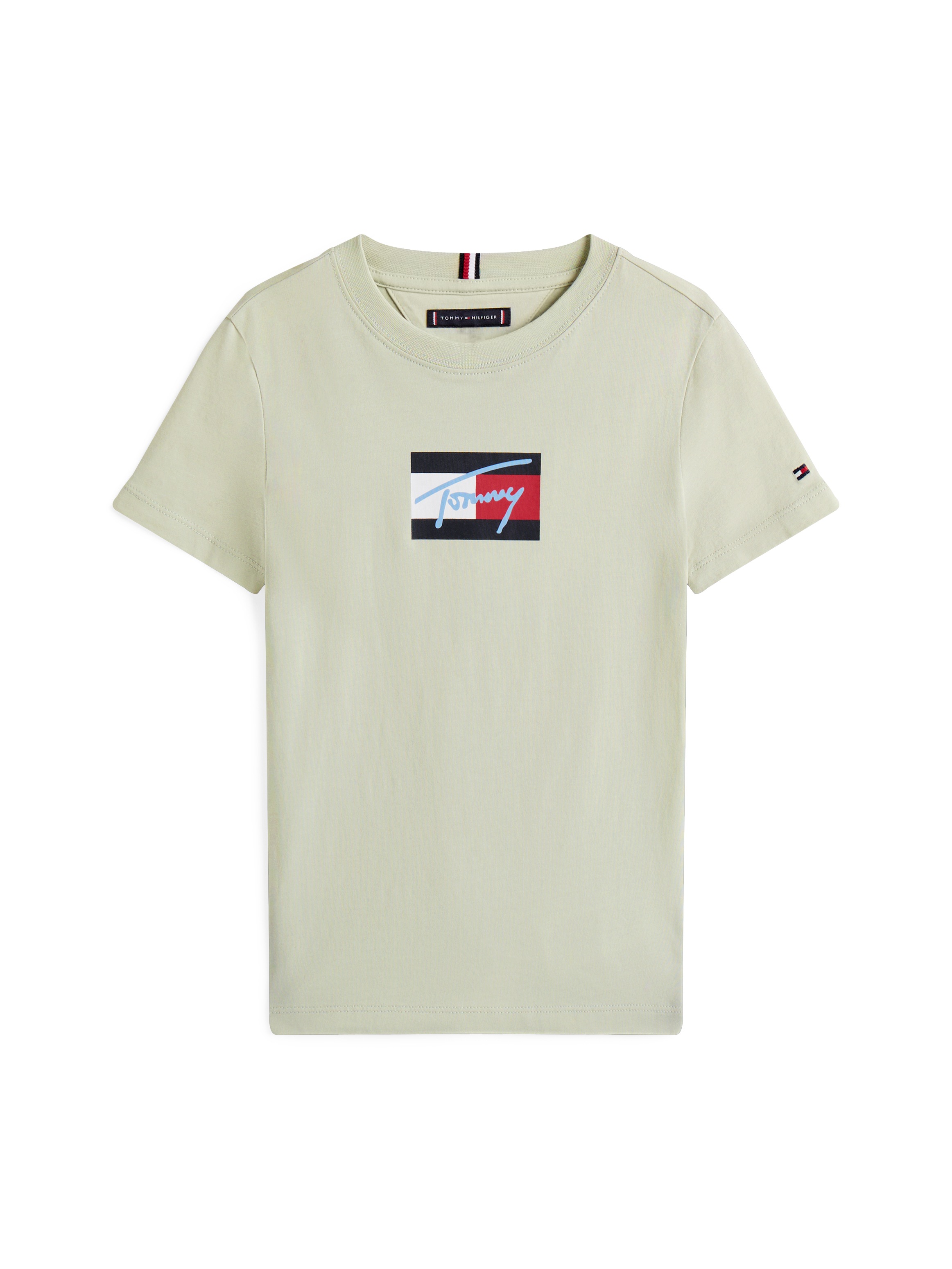 Thumbnail - Tommy Hilfiger T-Shirt "TOMMY SCRIPT FLAG PRINT TEE SS" für Kinder bis 16 Jahre, mit Logo-Print