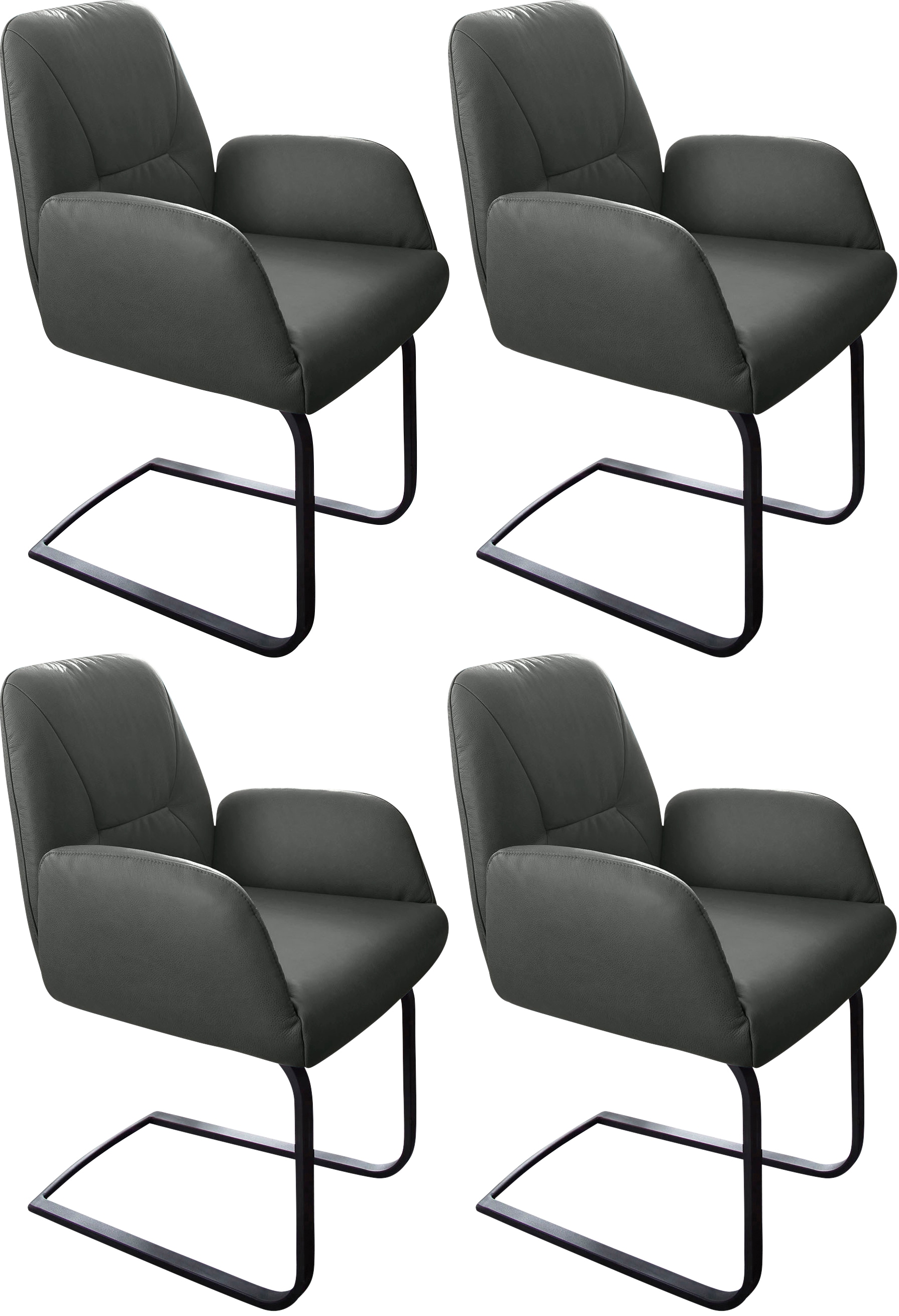 W.SCHILLIG Freischwinger "ole" (Set) 4 Stk.2er- oder 4er-Set, Gestell in Sc günstig online kaufen