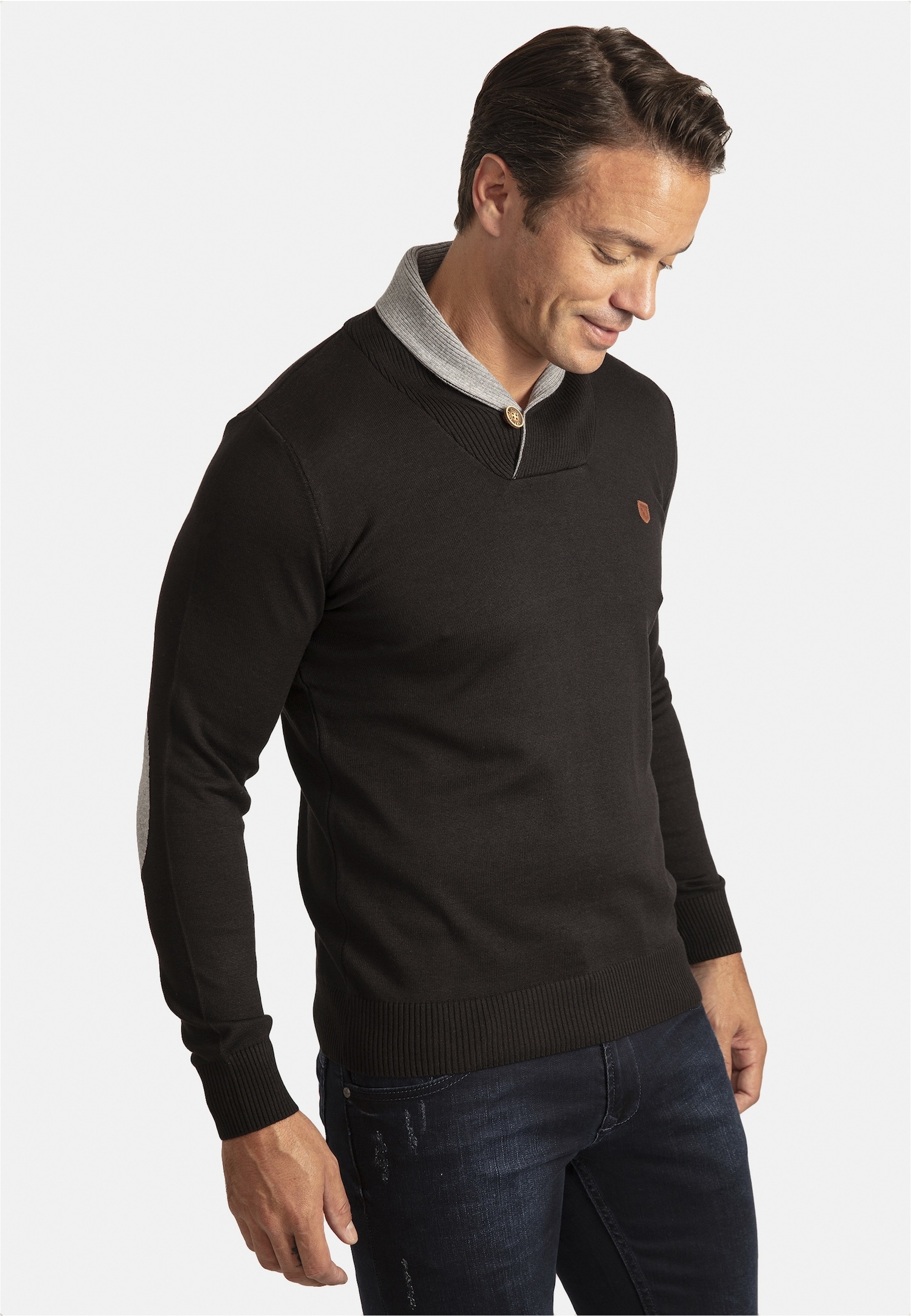 SIR RAYMOND TAILOR Strickpullover »Erasmo«, mit gemütlichem Stehkragen