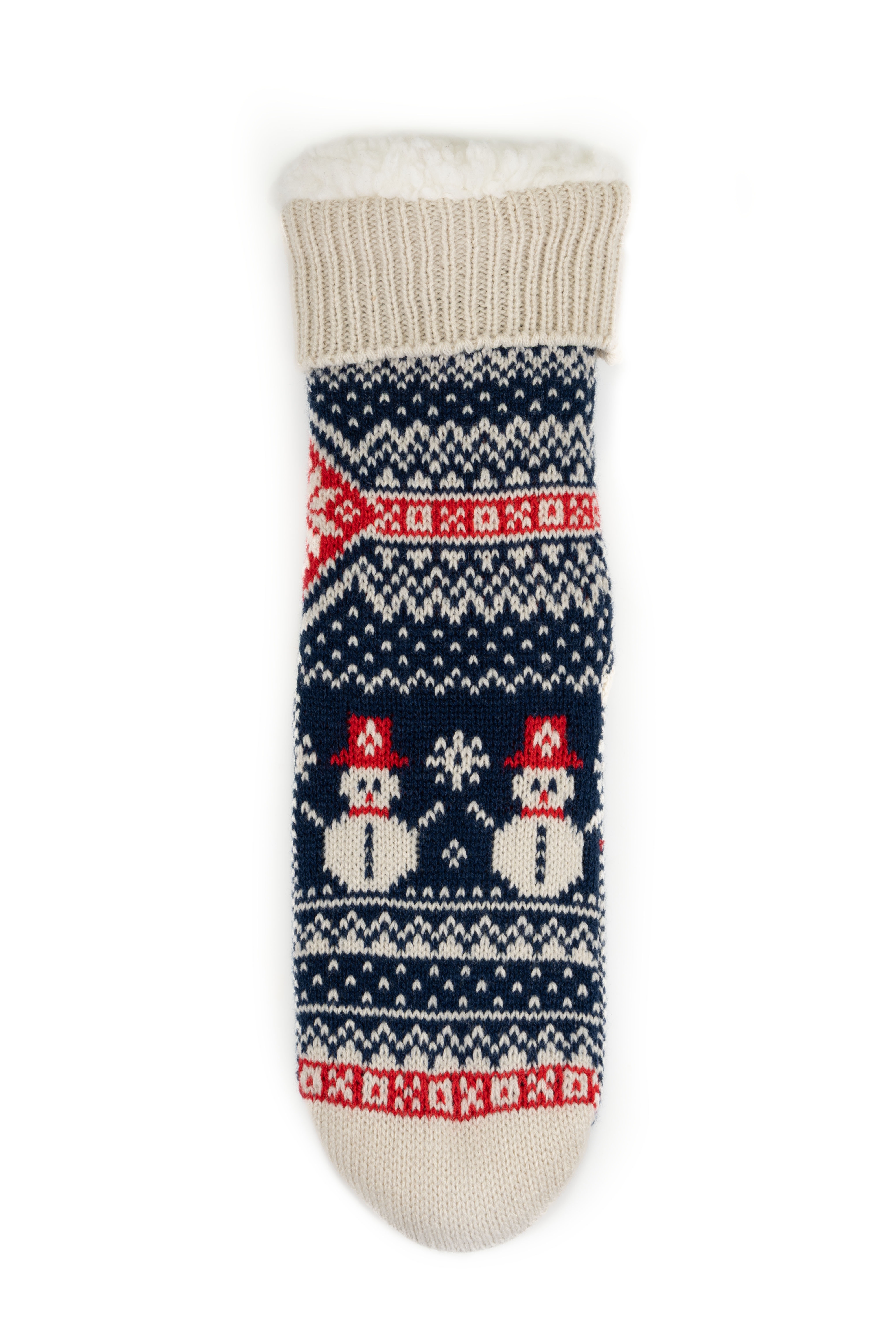 Thumbnail - Capelli New York Socken "Haussocken blue combo" 1 Paar, rutschsicher, feinstrick, warm gefüttert