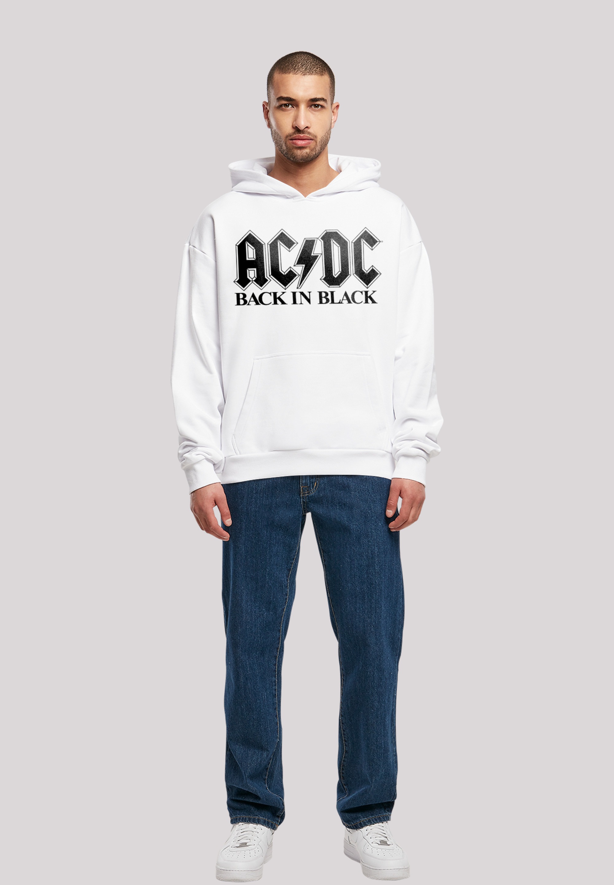 F4NT4STIC Kapuzenpullover »ACDC Back In Black Logo«, Print