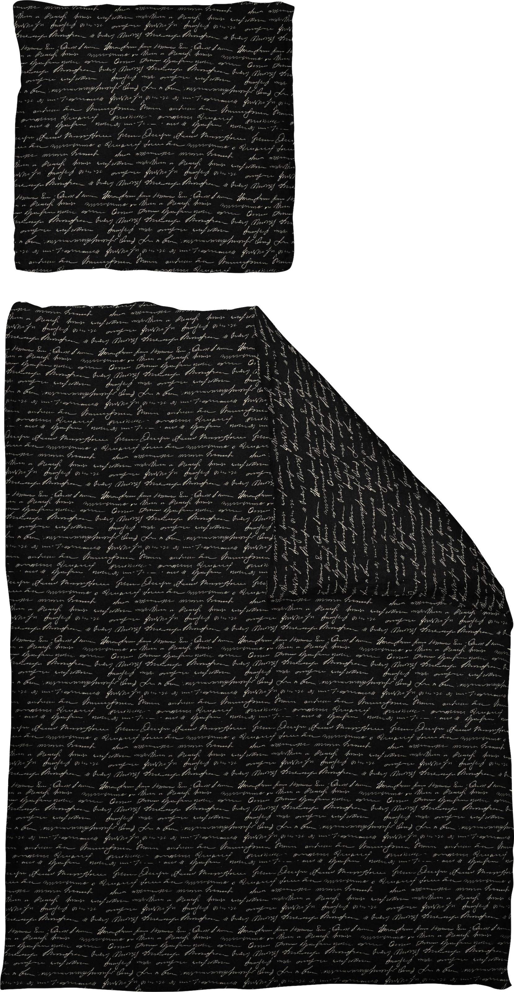 Adam Bettwäsche "Leinenbettwäsche Scribble" 2 Stk. tlg. aus Bio-Baumwolle günstig online kaufen