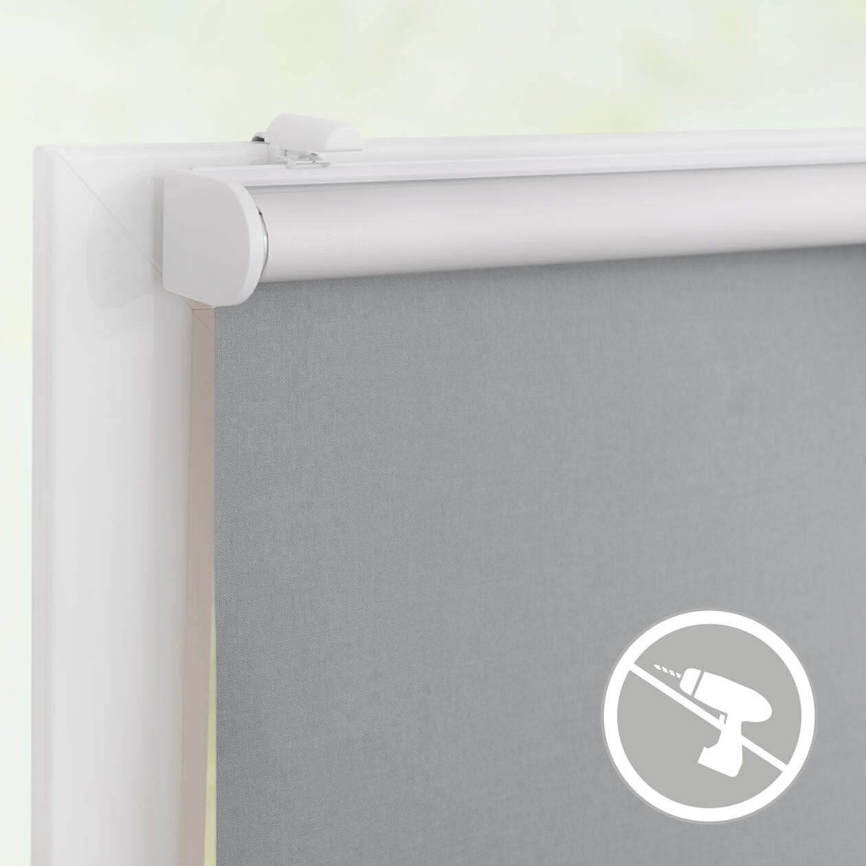 LICHTBLICK ORIGINAL Rollo »Klemmfix, ohne Bohren«, verdunkelnd, Blendschutz-Sichtschutz-Verdunkelung, mit Bohren/ohne Bohren, freihängend, Steuerbar mit Bluetooth-App, integrierter Elektromotor und Akku