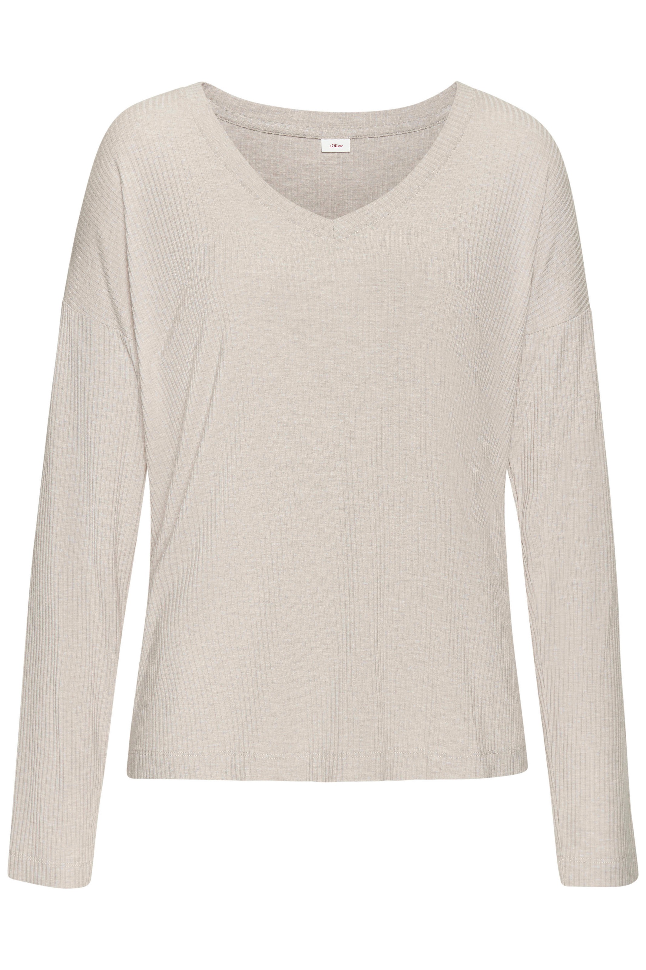 s.Oliver Pyjamaoberteil 1-teilig, in angenehmer 4x4 Rippqualität günstig online kaufen