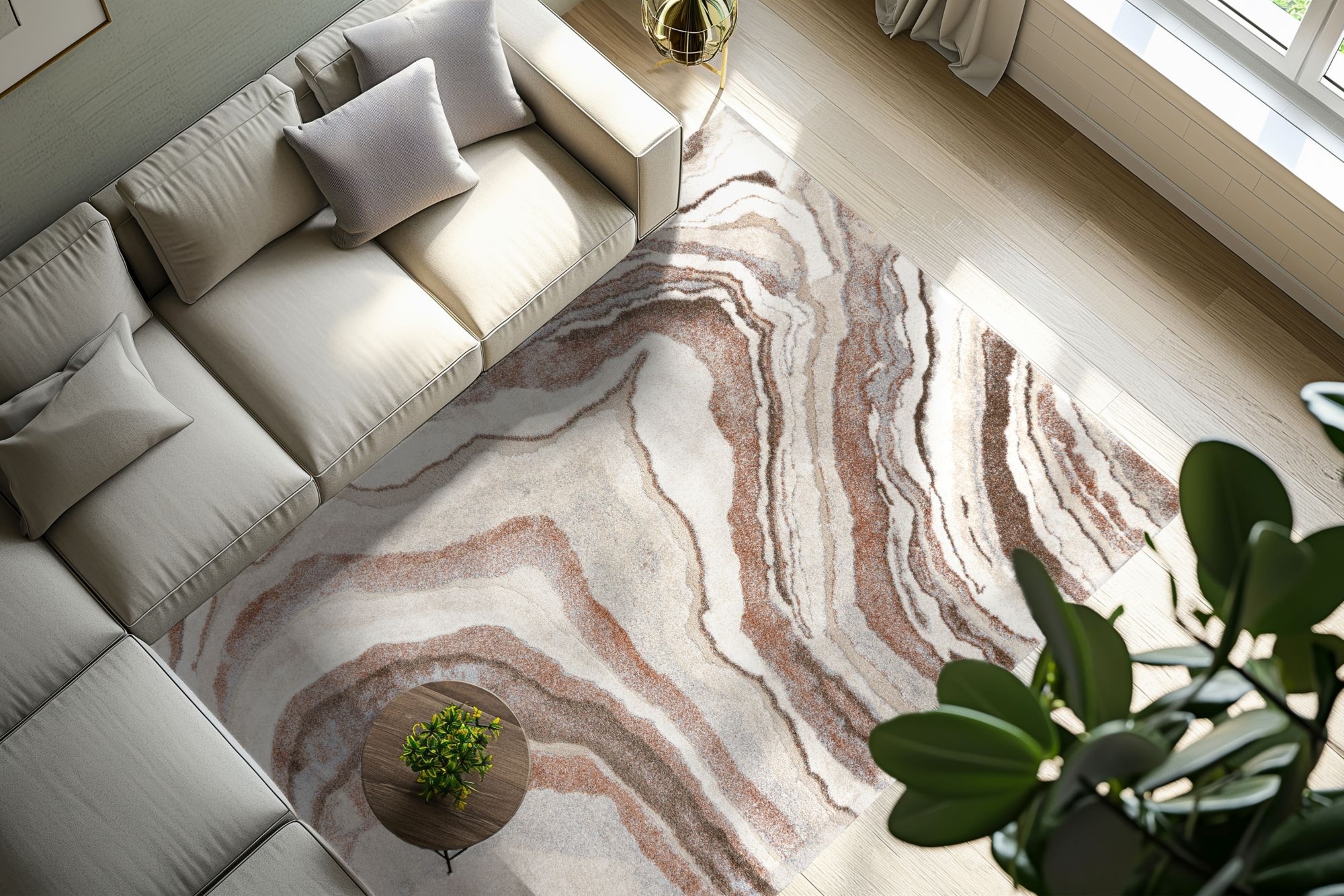 Kayoom Teppich "Firenze 486" rechteckig 22 mm Höhe Kurzflor, Modernes Muste günstig online kaufen