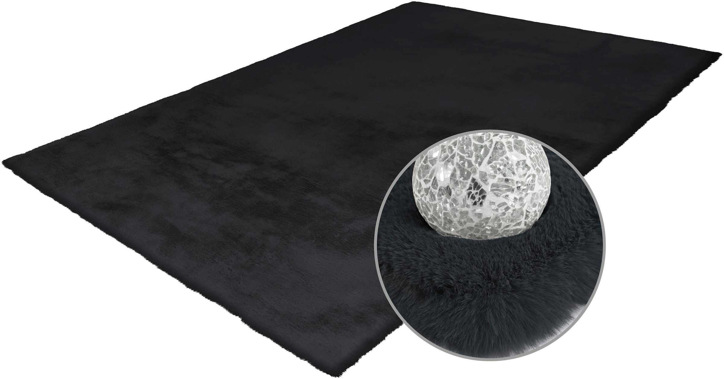 Arte Espina Fellteppich »Rabbit 100«, rechteckig, 45 mm Höhe, Kunstfell, Kaninchenfell-Haptik, supersoft, Hochflorteppich