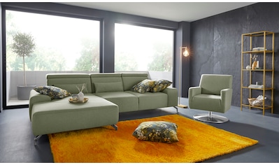 sit&more Ecksofa, Fußhöhe 12 cm, inklusive Sitztiefenverstellung und... kaufen sit&more Ecksofa, Fußhöhe 12 cm, inklusive Sitztiefenverstellung und... kaufen