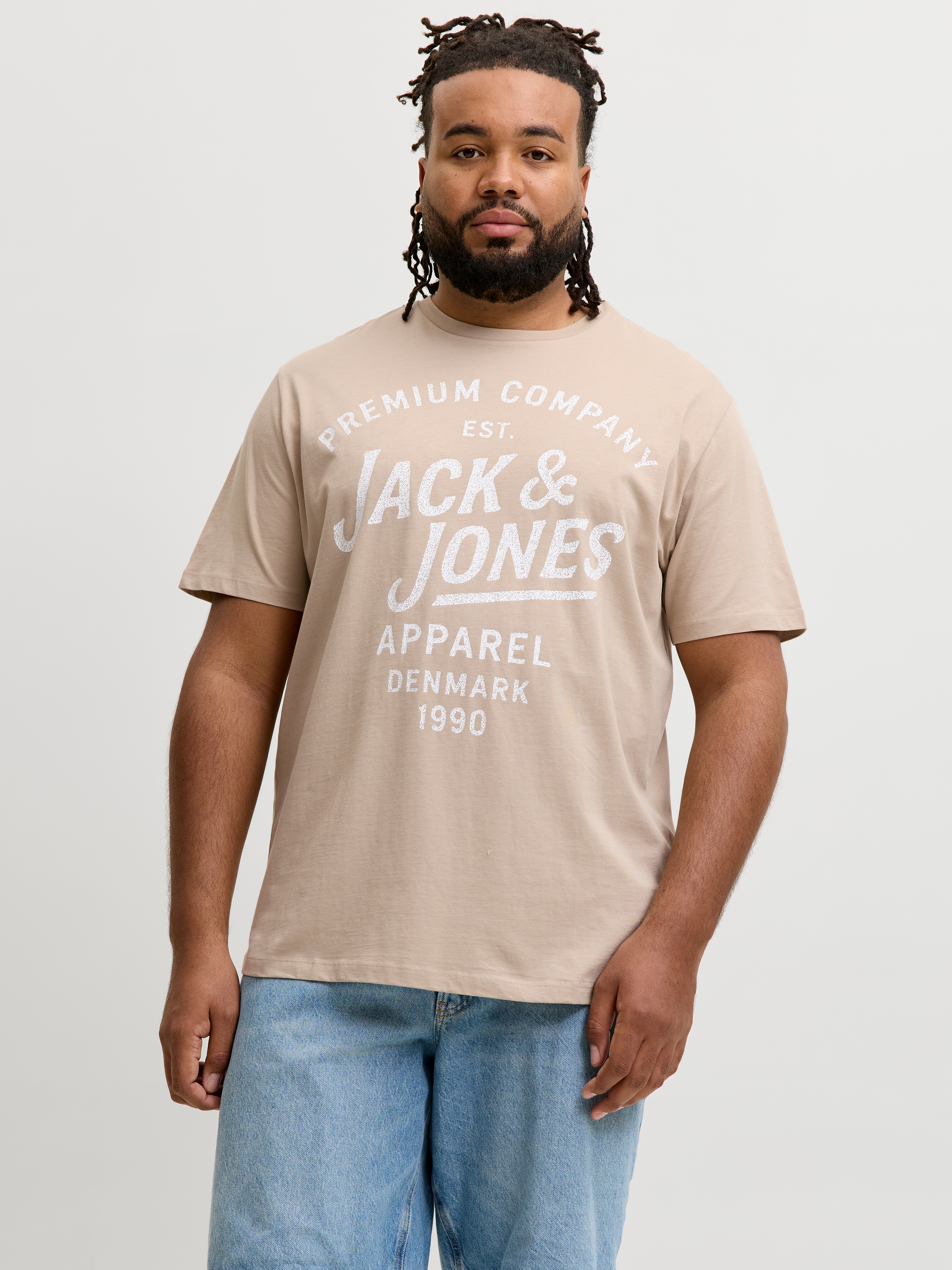 Jack & Jones PlusSize T-Shirt "JPRBLUZANE SS TEE FST PLS" mit Logo Schriftzug