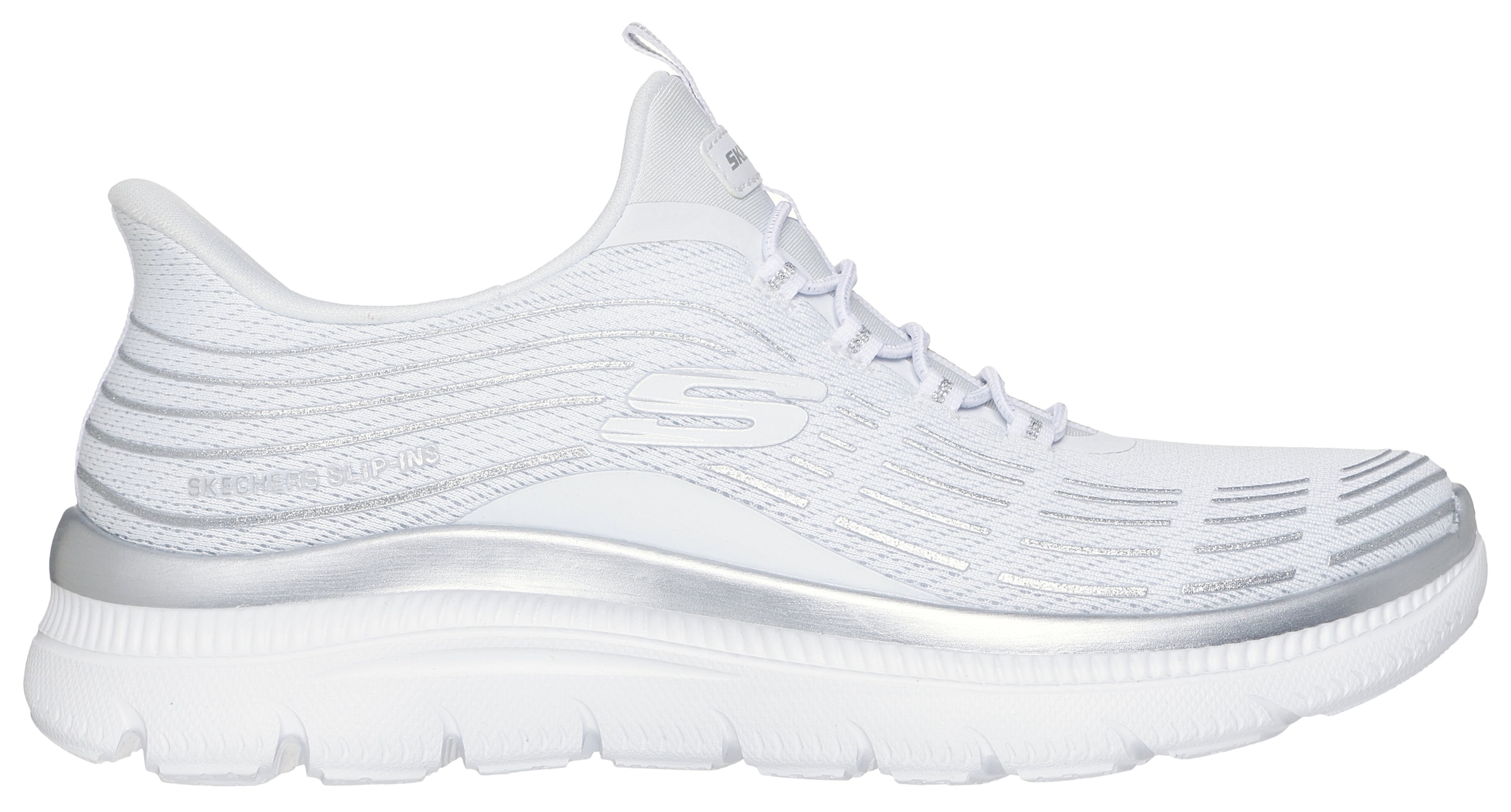 Skechers Slip-On Sneaker »SUMMITS PLUS-SOFT LUSTER«, Freizeitschuh, Schlupfschuh in veganer Verarbeitung