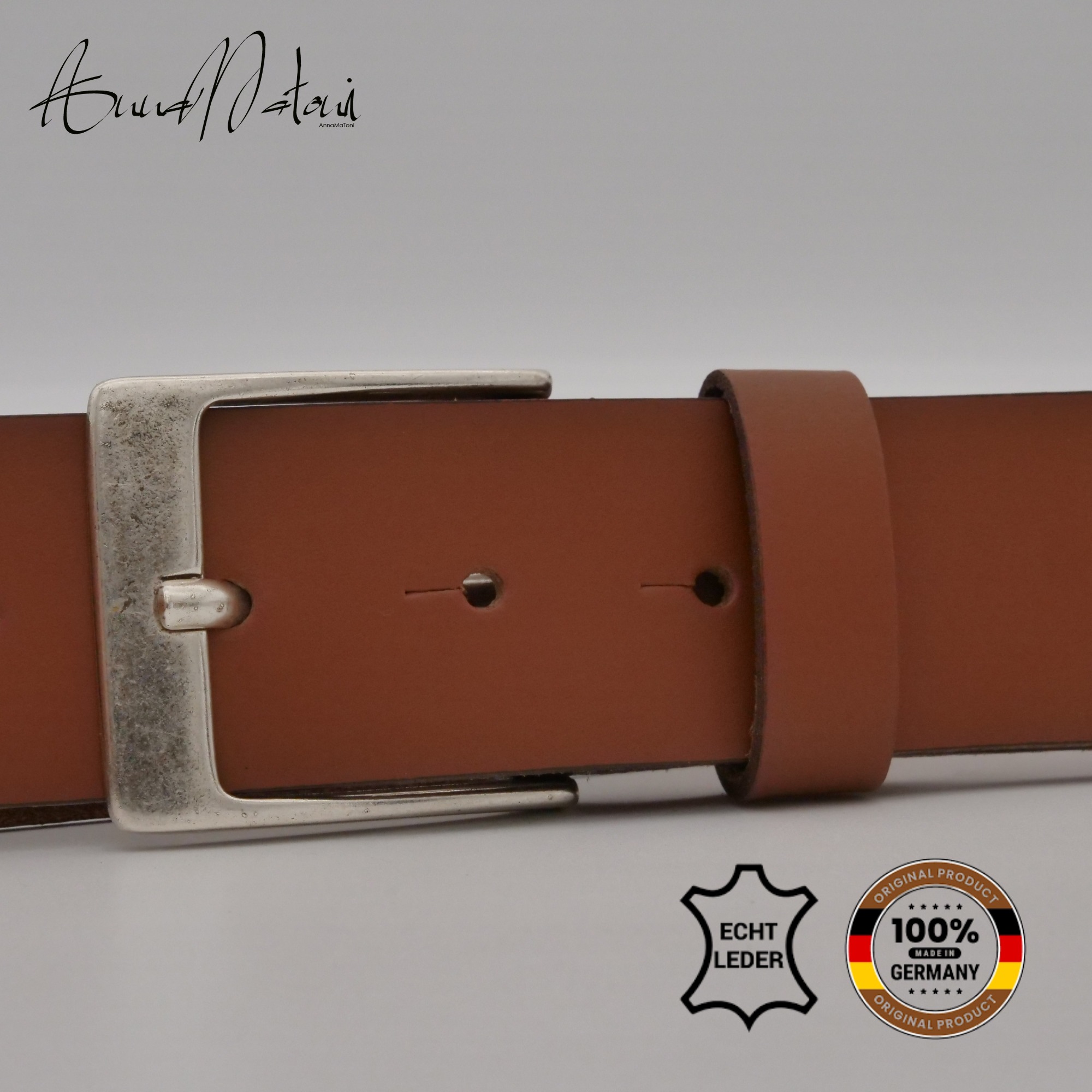 AnnaMatoni Ledergürtel "AnnaMatoni Herren Ledergürtel Made in Germany 4cm e günstig online kaufen