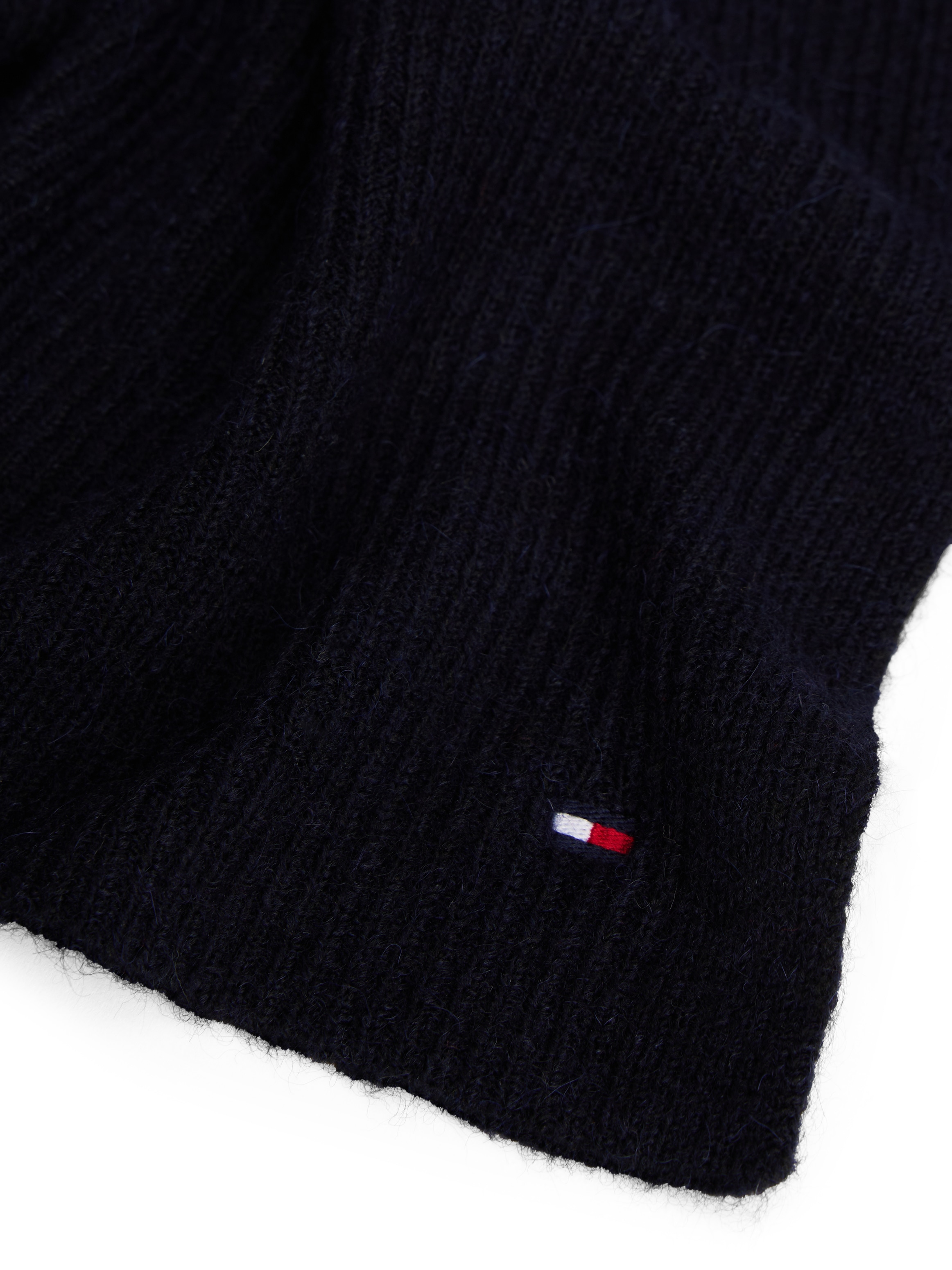 Tommy Hilfiger Schal »TH FLAG FLUFFY«, Maße 190X35 cm, mit Wolle
