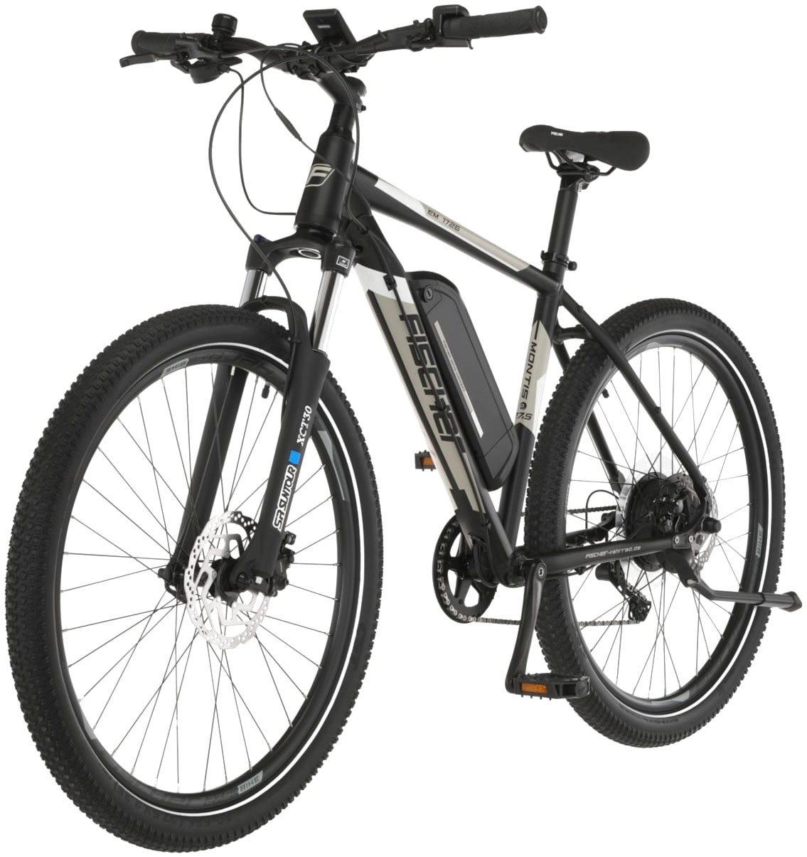 FISCHER Fahrrad E-Bike »MONTIS EM 1726 422«, 10 Gang, Pedelec, Elektrofahrrad für Damen u. Herren, MTB, Mountainbike