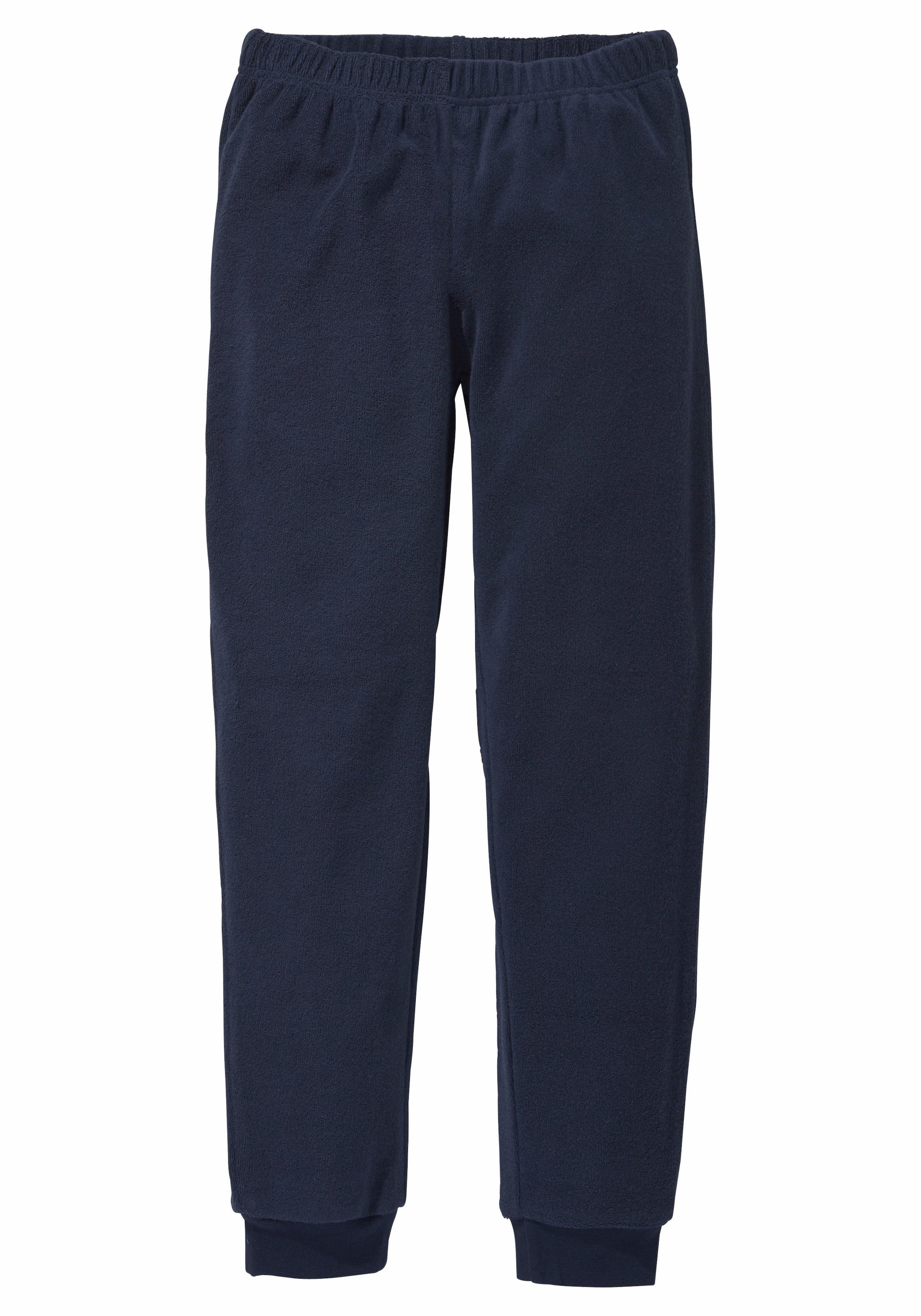 LE 1 JOGGER mit aus Stück), (2 Pyjama, Bündchen tlg., kaufen BAUR AUTHENTIC | Frottee,