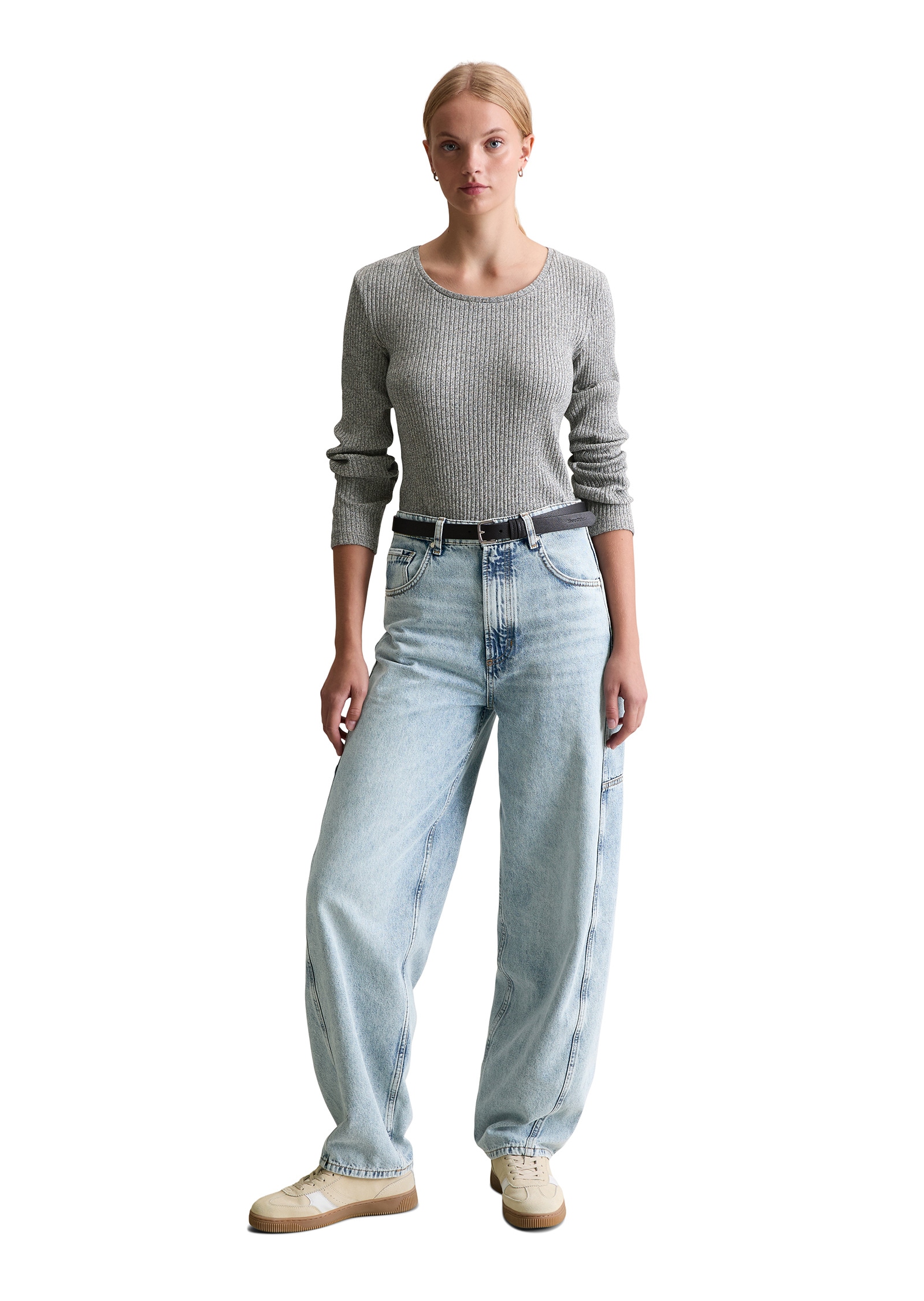 Marc O'Polo DENIM Langarmshirt »aus Rippjersey«