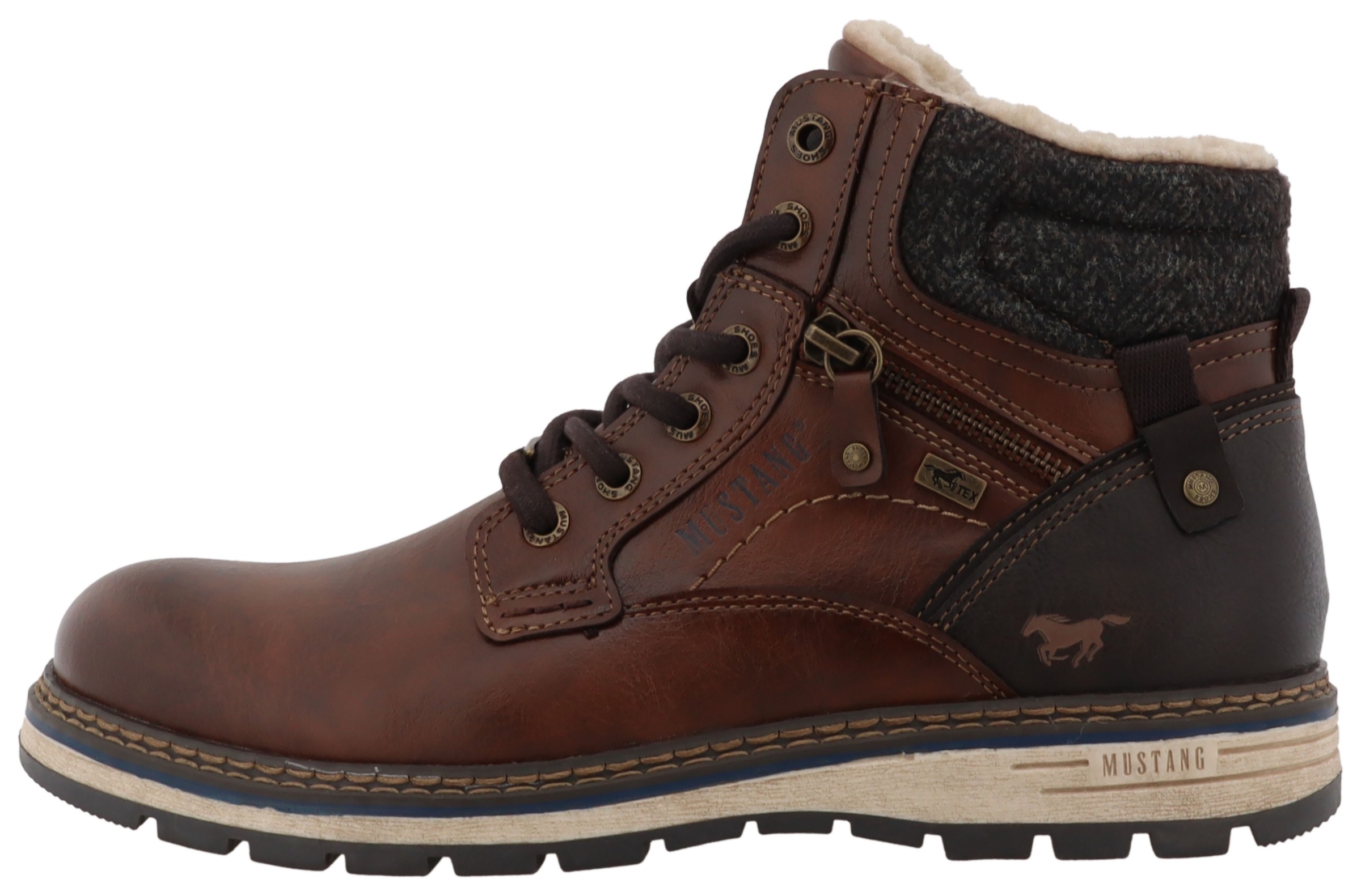 Mustang Shoes Winterboots »Mariko«, Workerboots, Schnürboots mit TEX-Ausstattung