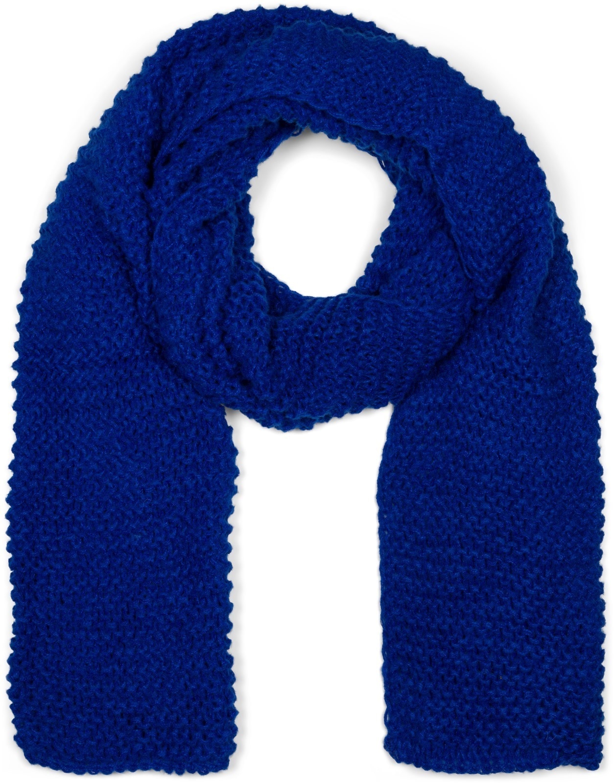 styleBREAKER Strickschal "Langer Strick Schal mit Wellen Strickmuster" 1 Stk.